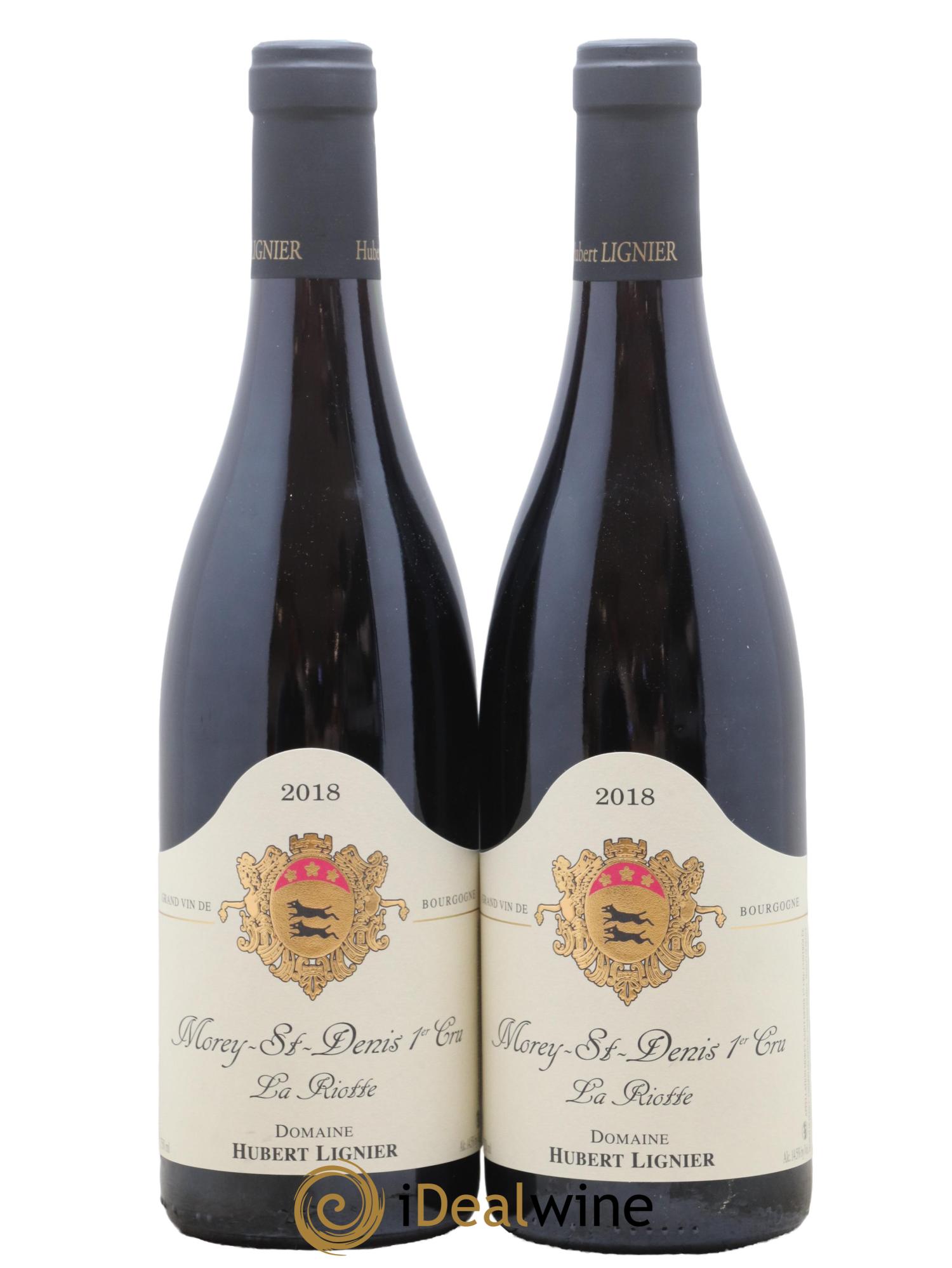 Morey-Saint-Denis 1er Cru La Riotte Hubert Lignier (Domaine) 2018 - Lot de 2 bouteilles - 0