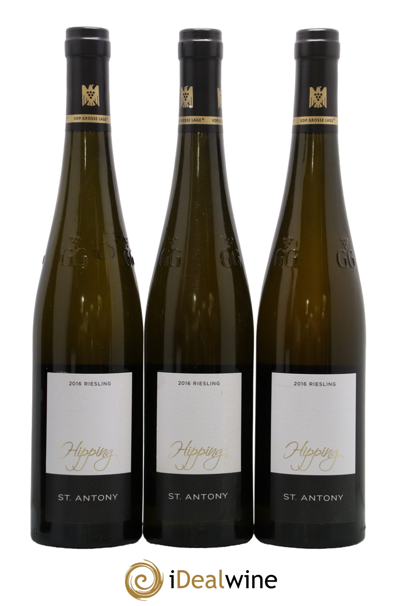 Allemagne Rheinhessen Riesling Sankt Antony Nierstein Hipping Großes Gewächs Trocken 2016 - Posten von 3 Flaschen - 0