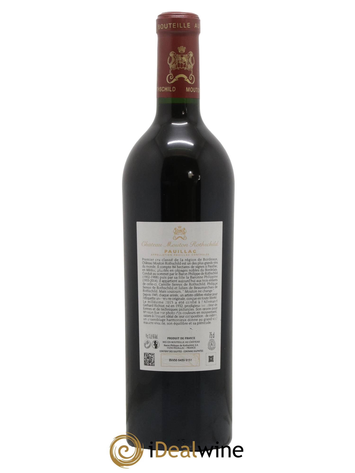 Château Mouton Rothschild 1er Grand Cru Classé 2015 - Lotto di 1 bottiglia - 2