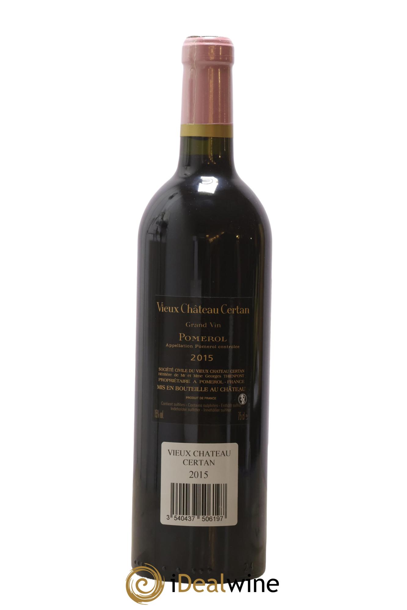 Vieux Château Certan 2015 - Lot de 1 bouteille - 1