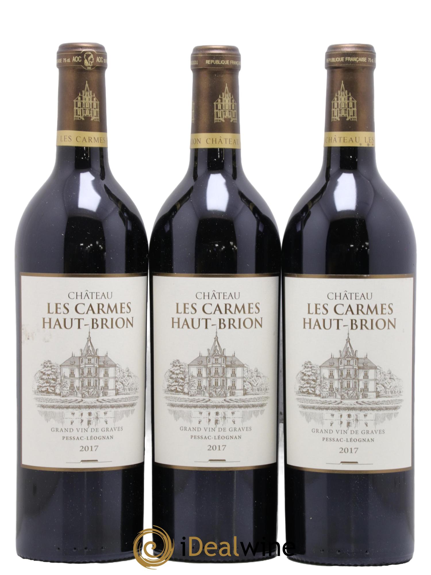 Château Les Carmes Haut-Brion 2017 - Lot de 3 bouteilles - 0