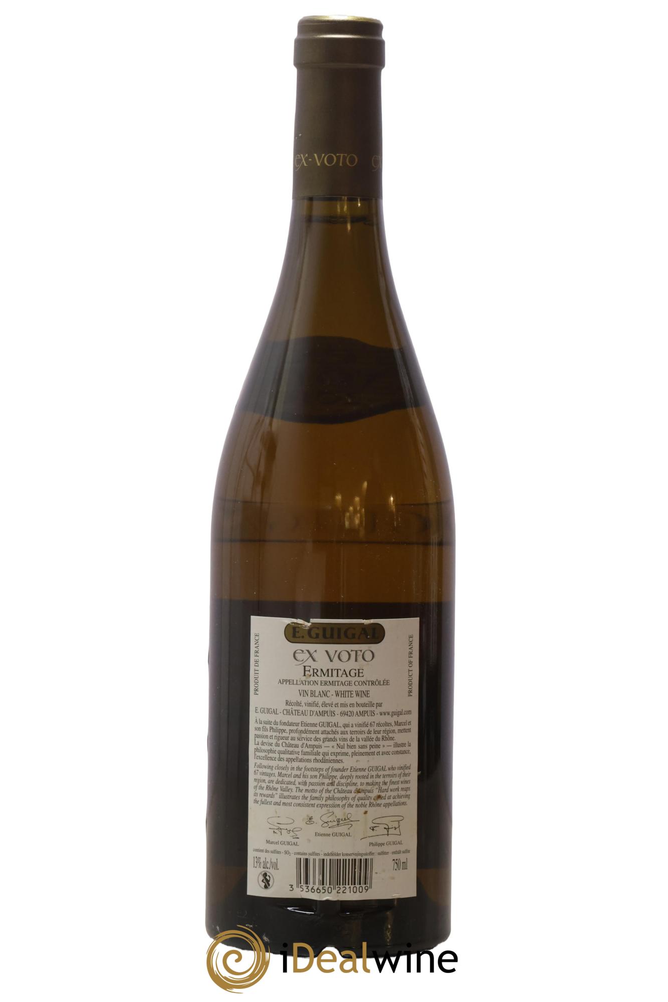 Ermitage Ex Voto Guigal 2010 - Lot de 1 bouteille - 1