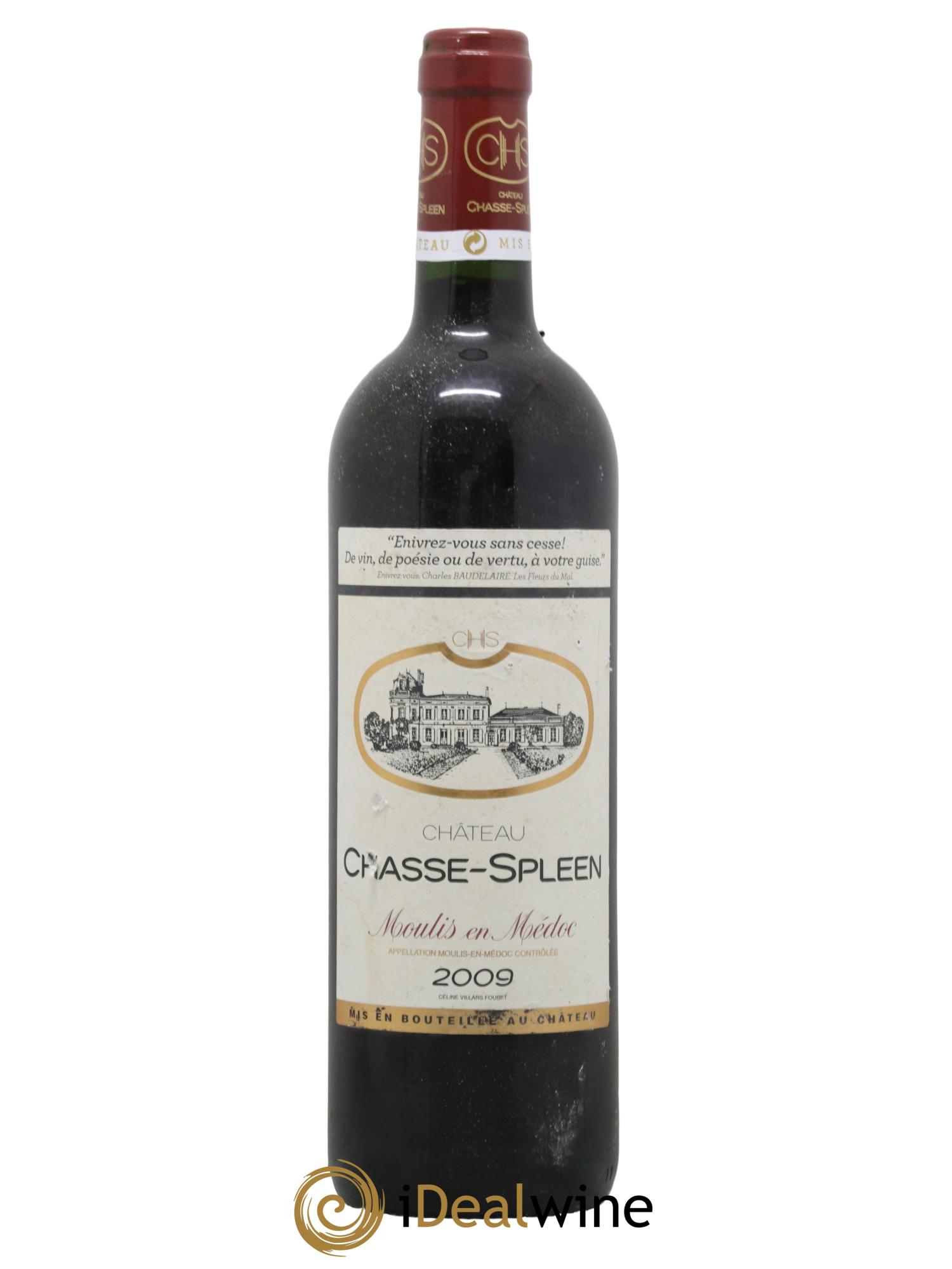 Château Chasse Spleen 2009 - Lot de 1 bouteille - 0