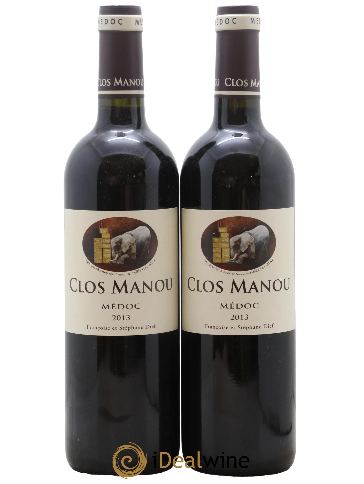 Clos Manou 2013 - Lot of 2 bottles - 0