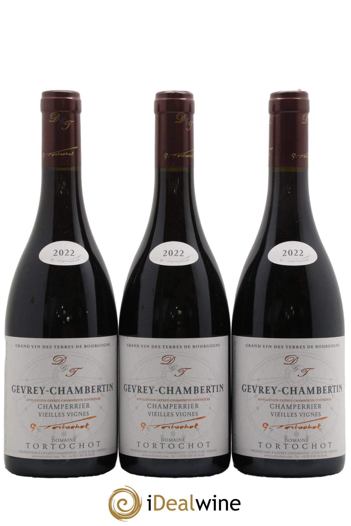 Gevrey-Chambertin Champerrier Vieilles Vignes Tortochot (Domaine) Champerrier Vieilles Vignes Domaine Tortochot 2022 - Lot de 3 bouteilles - 0