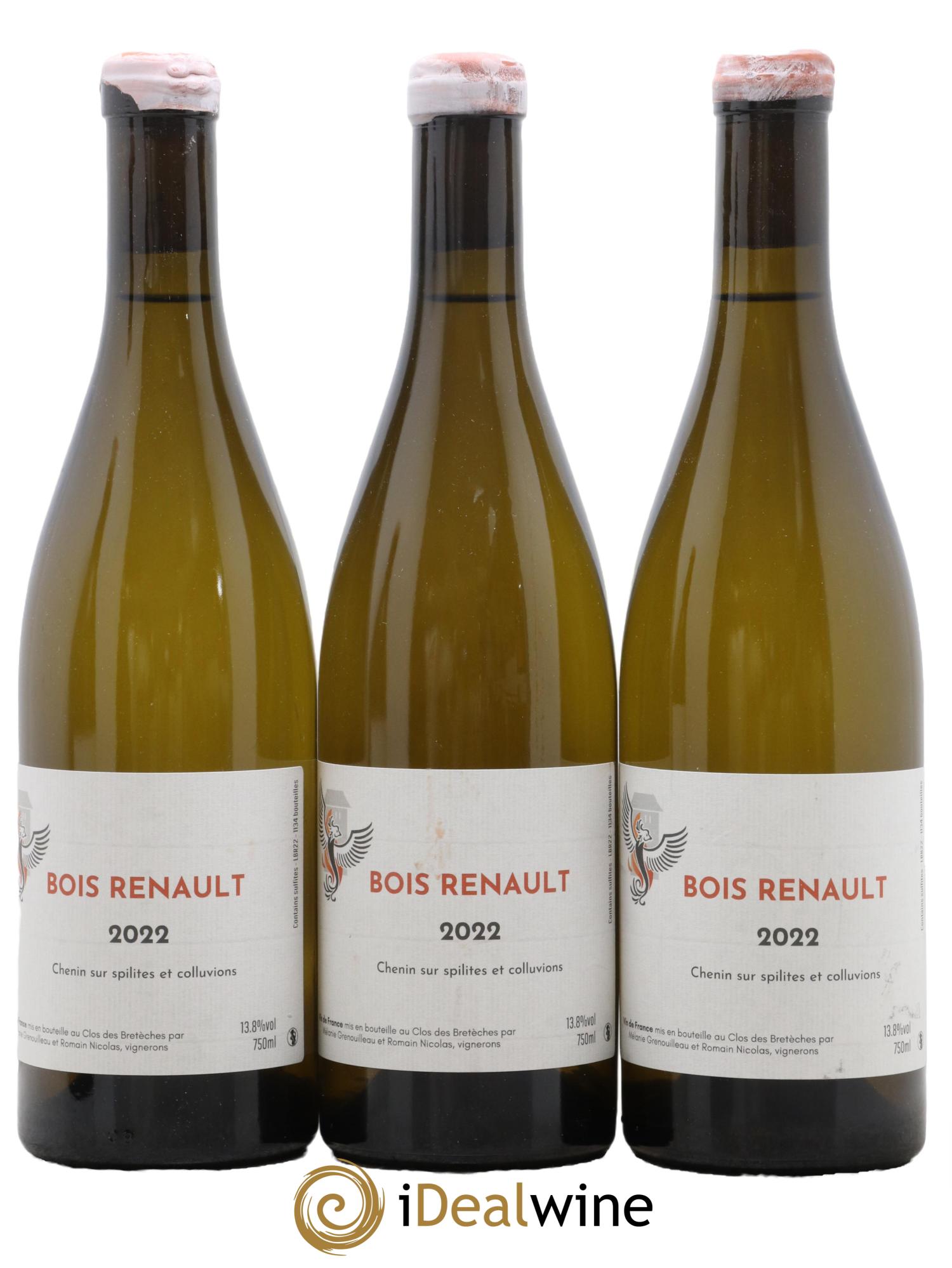 Vin de France Bois Renault Clos des Bretèches 2022 - Lot de 3 bouteilles - 0