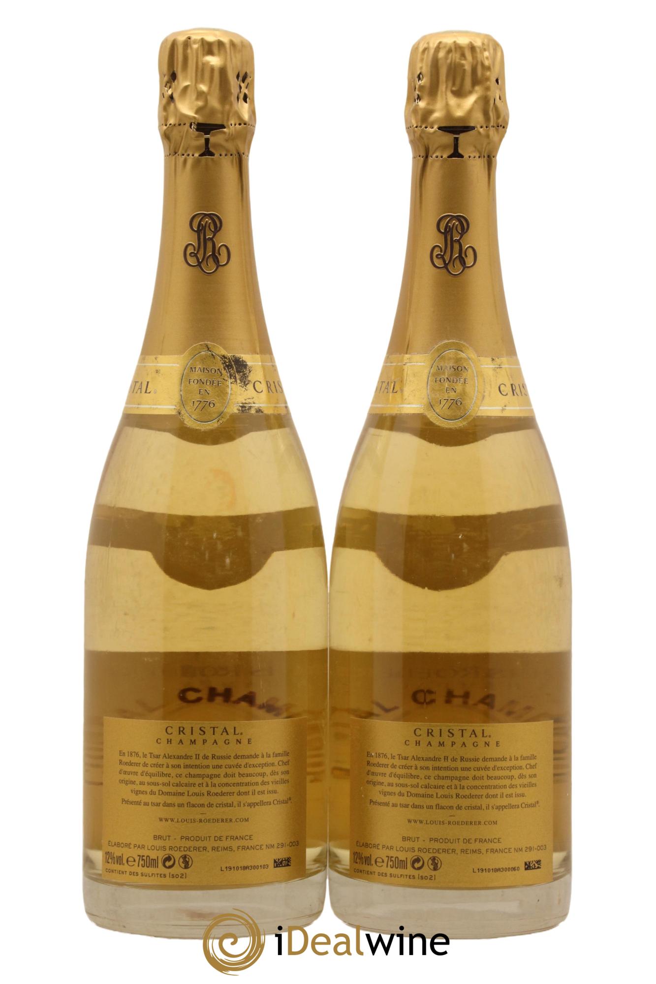 Cristal Louis Roederer 2008 - Lot de 2 bouteilles - 1