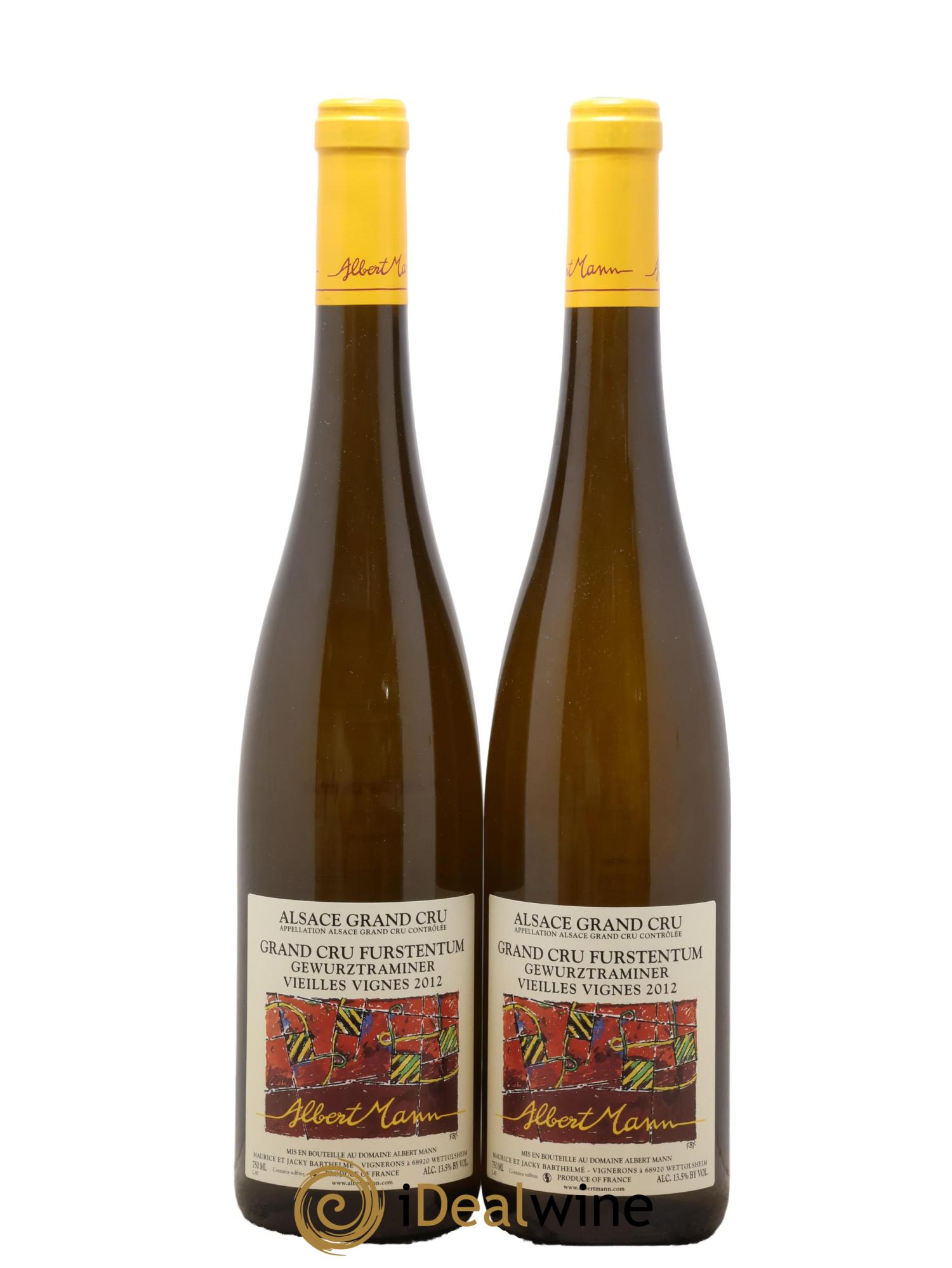 Alsace Gewurztraminer Grand Cru Furstentum Vieilles Vignes Albert Mann 2012 - Lot of 2 bottles - 0