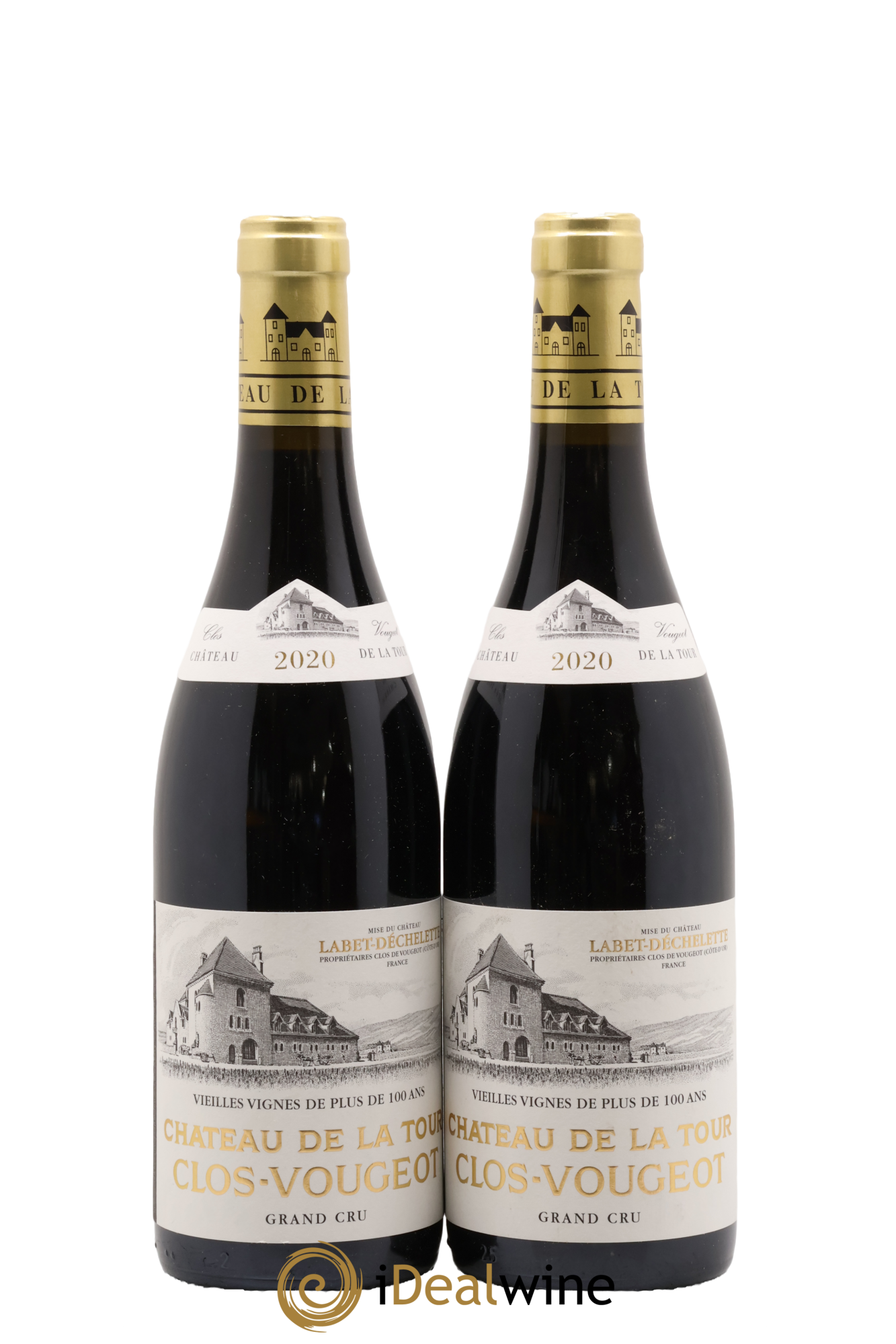 Clos de Vougeot Grand Cru Vieilles Vignes Château de La Tour 2020 - Lote de 2 botellas - 0