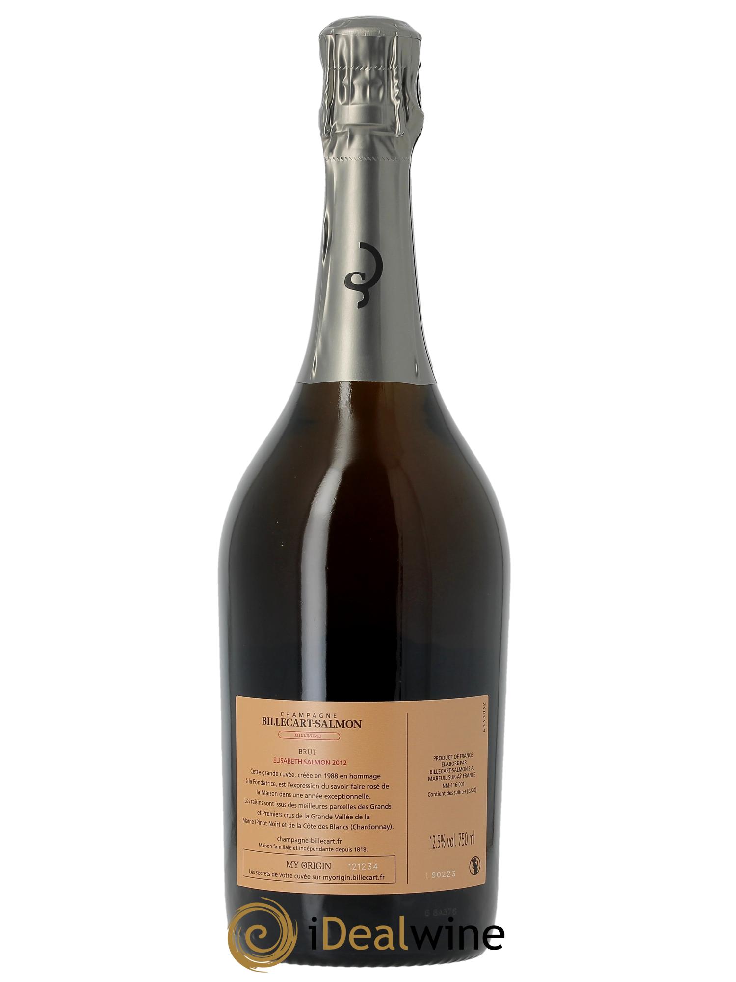 Elisabeth Salmon Billecart-Salmon  2012 - Lotto di 1 bottiglia - 1