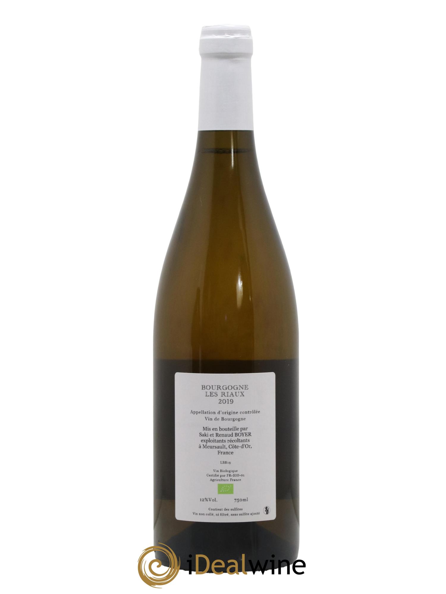 Bourgogne Les Riaux Renaud Boyer Les Riaux Long Aging Renaud Boyer 2019 - Posten von 1 Flasche - 1
