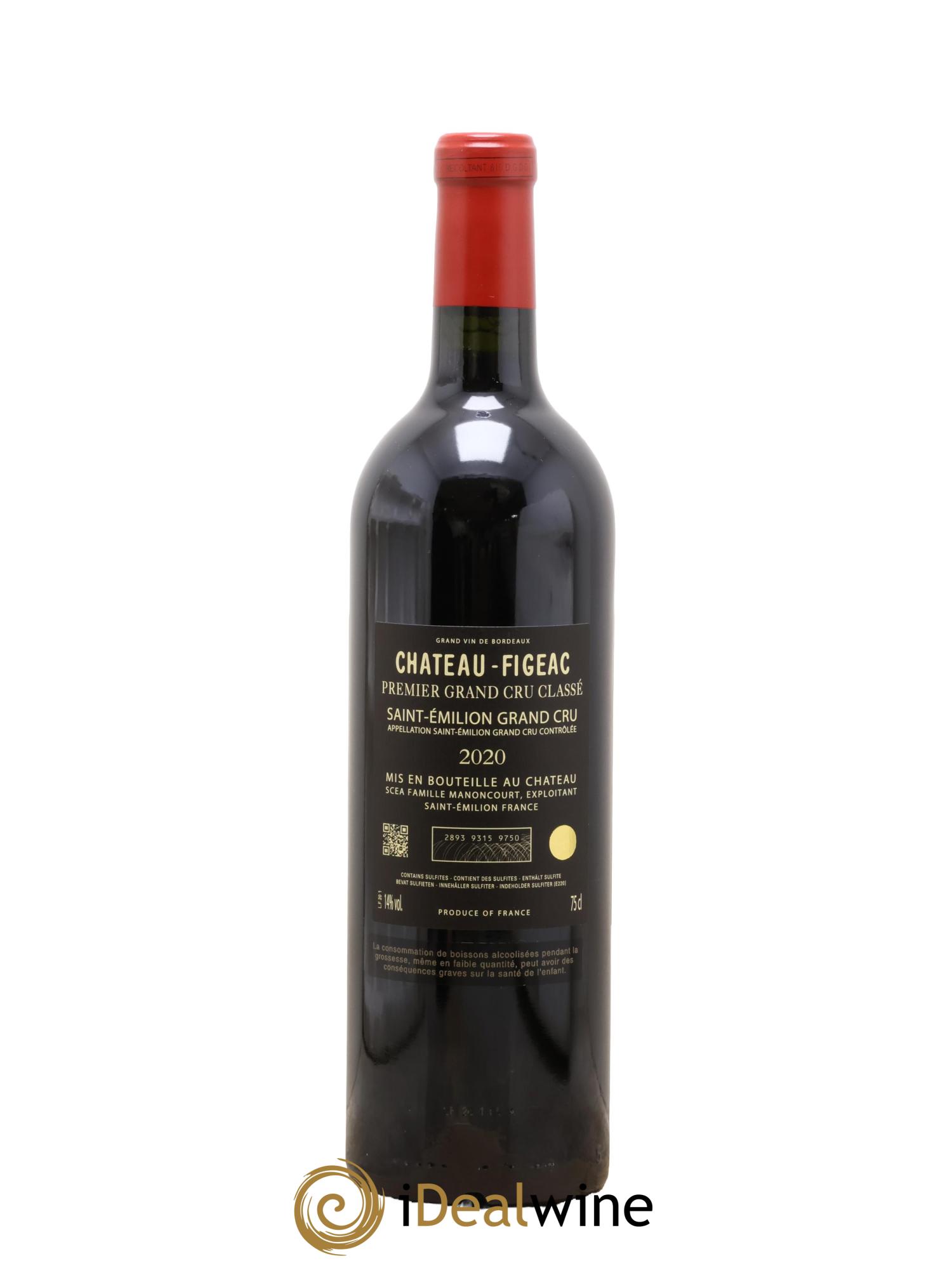 Château Figeac 1er Grand Cru Classé A 2020 - Lotto di 1 bottiglia - 1