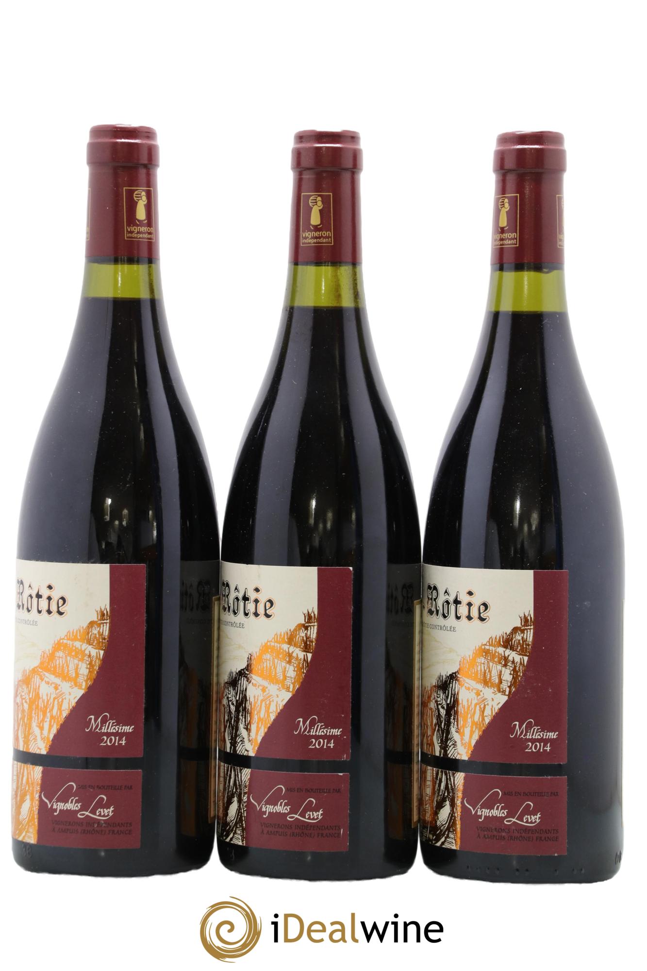 Côte-Rôtie Maestria Vignobles Levet 2014 - Lot de 3 bouteilles - 1
