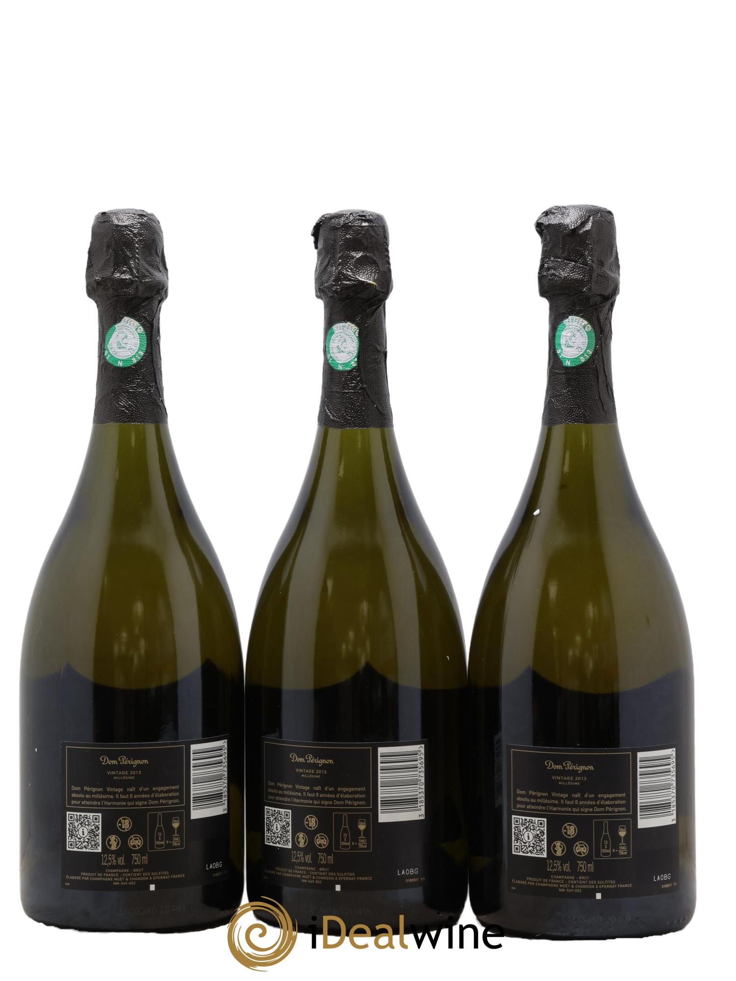 Brut Dom Pérignon 2013 - Lot of 3 bottles - 1