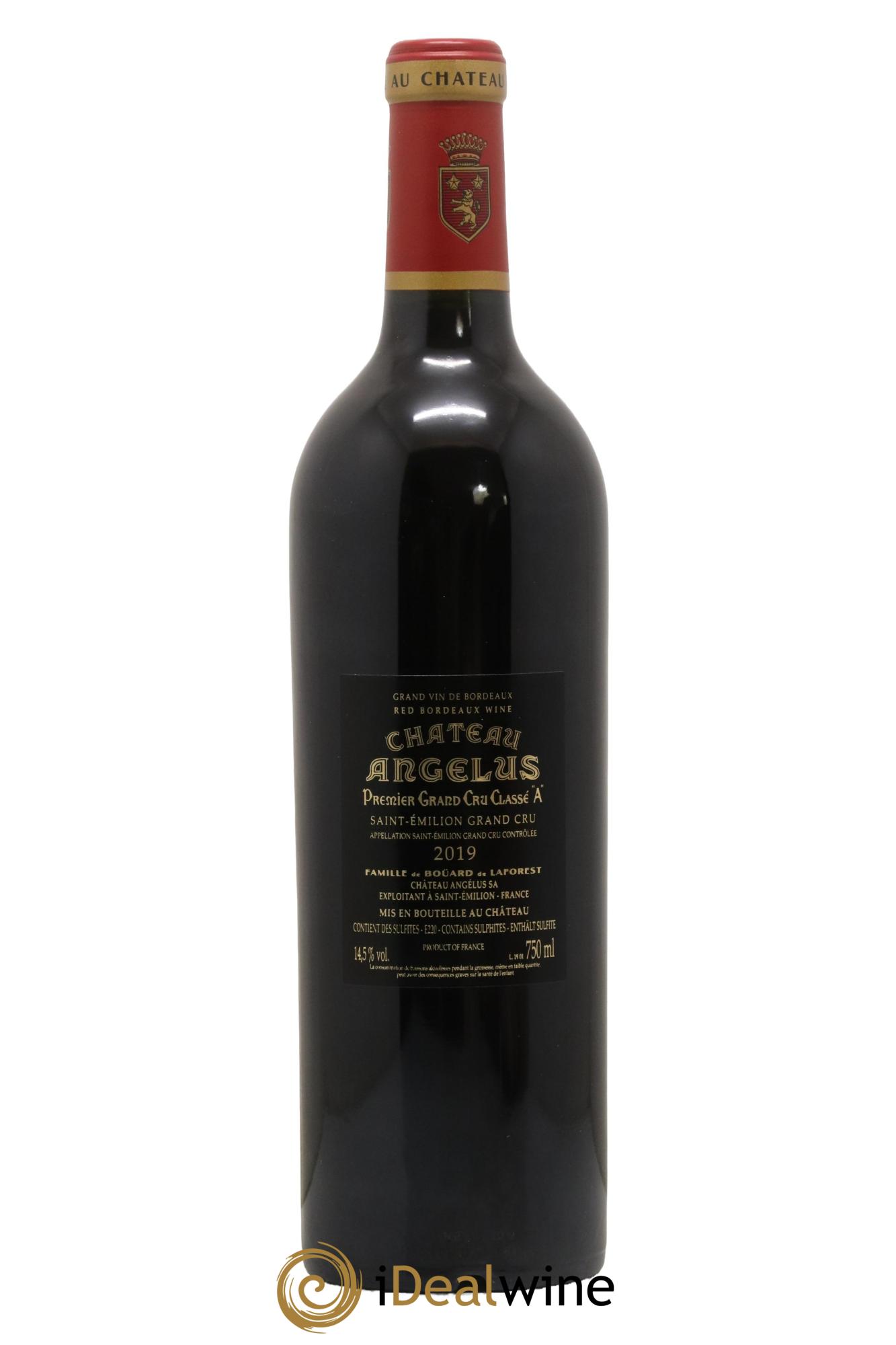 Château Angélus 1er Grand Cru Classé A  2019 - Lot of 1 bottle - 1