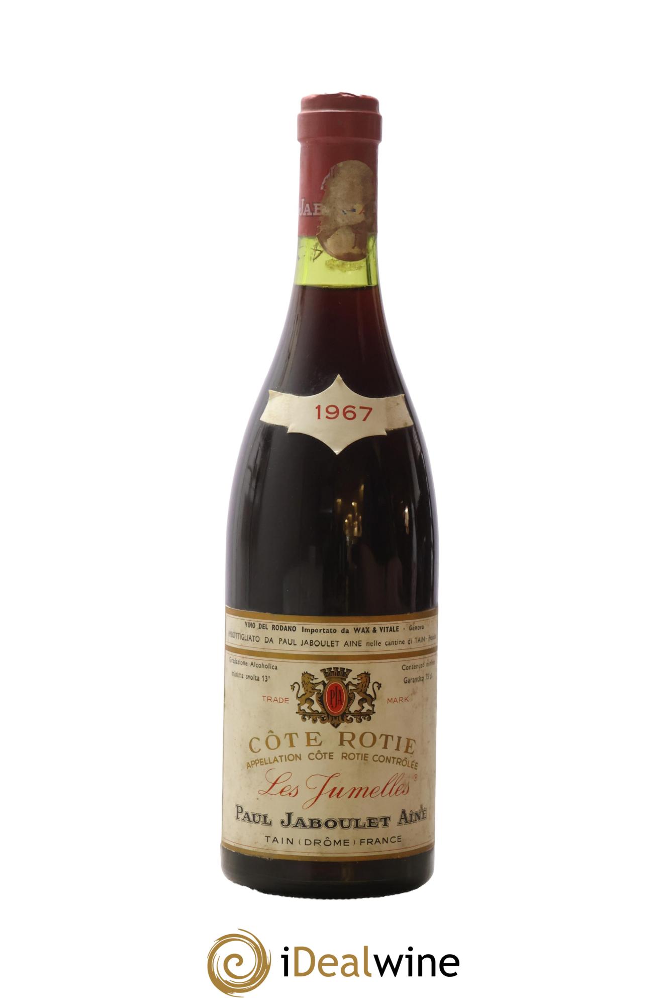 Côte-Rôtie Les Jumelles Paul Jaboulet Ainé 1967 - Lot of 1 bottle - 0