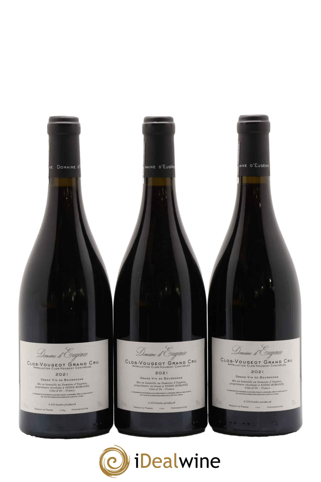 Clos de Vougeot Grand Cru Domaine René Engel - Domaine Eugénie 2021 - Lot de 3 bouteilles - 1
