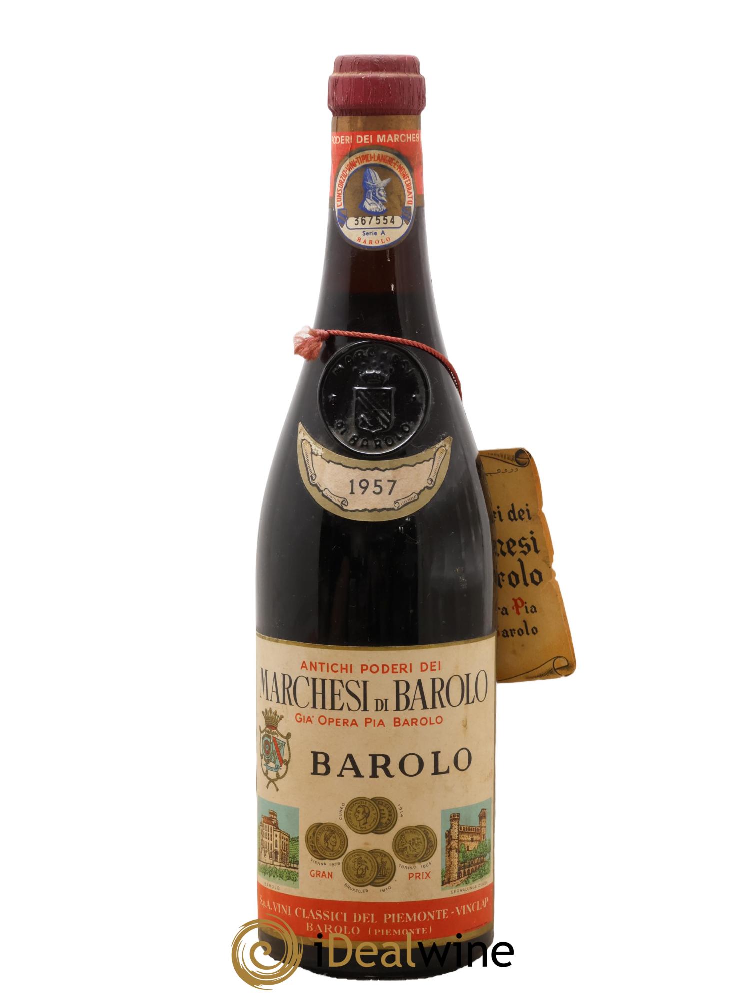 Barolo DOCG Marchesi di Barolo 1957 - Lot of 1 bottle - 0