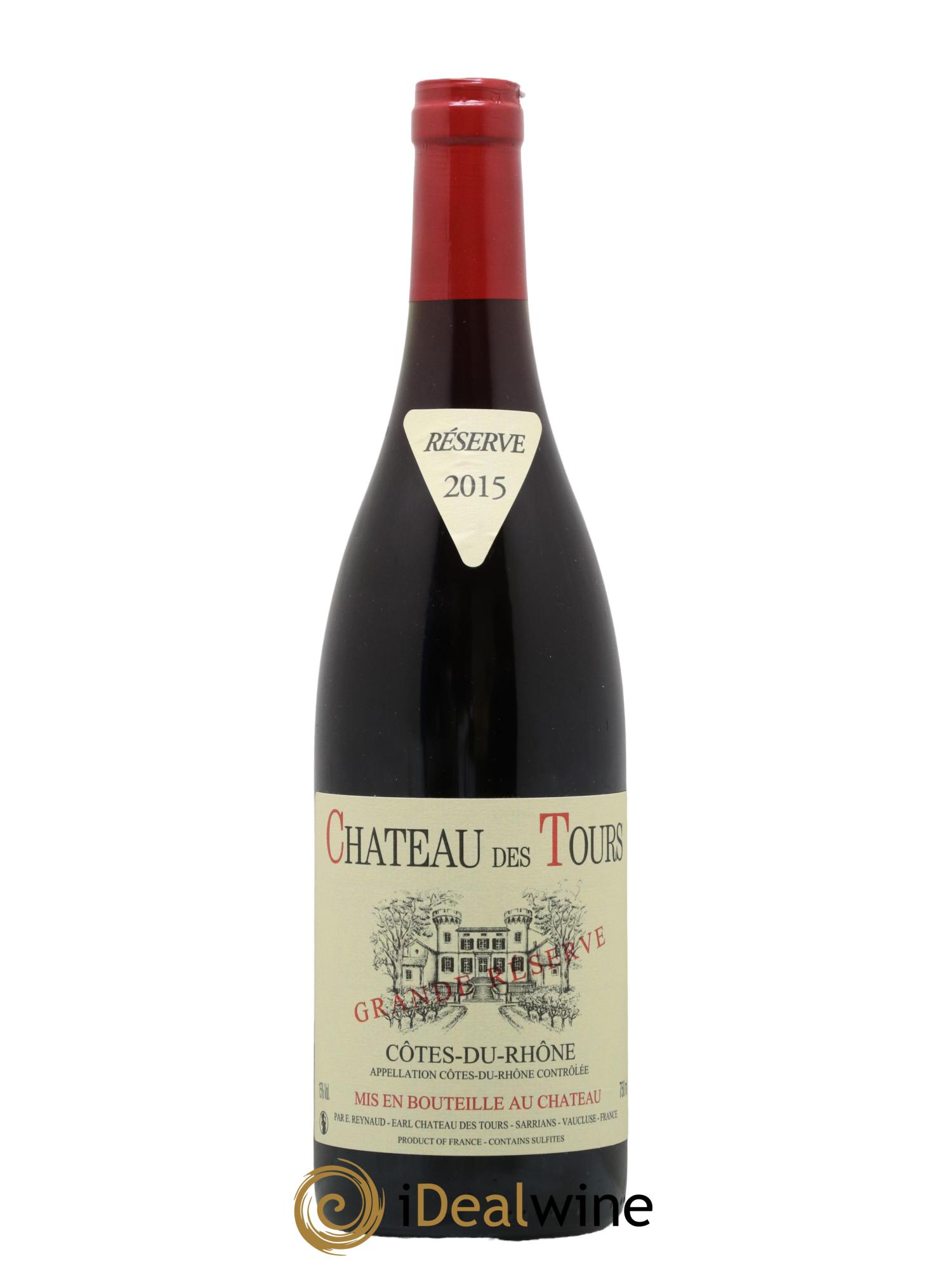Côtes-du-Rhône Château des Tours Grande Réserve Emmanuel Reynaud 2015 - Lot de 1 bouteille - 0