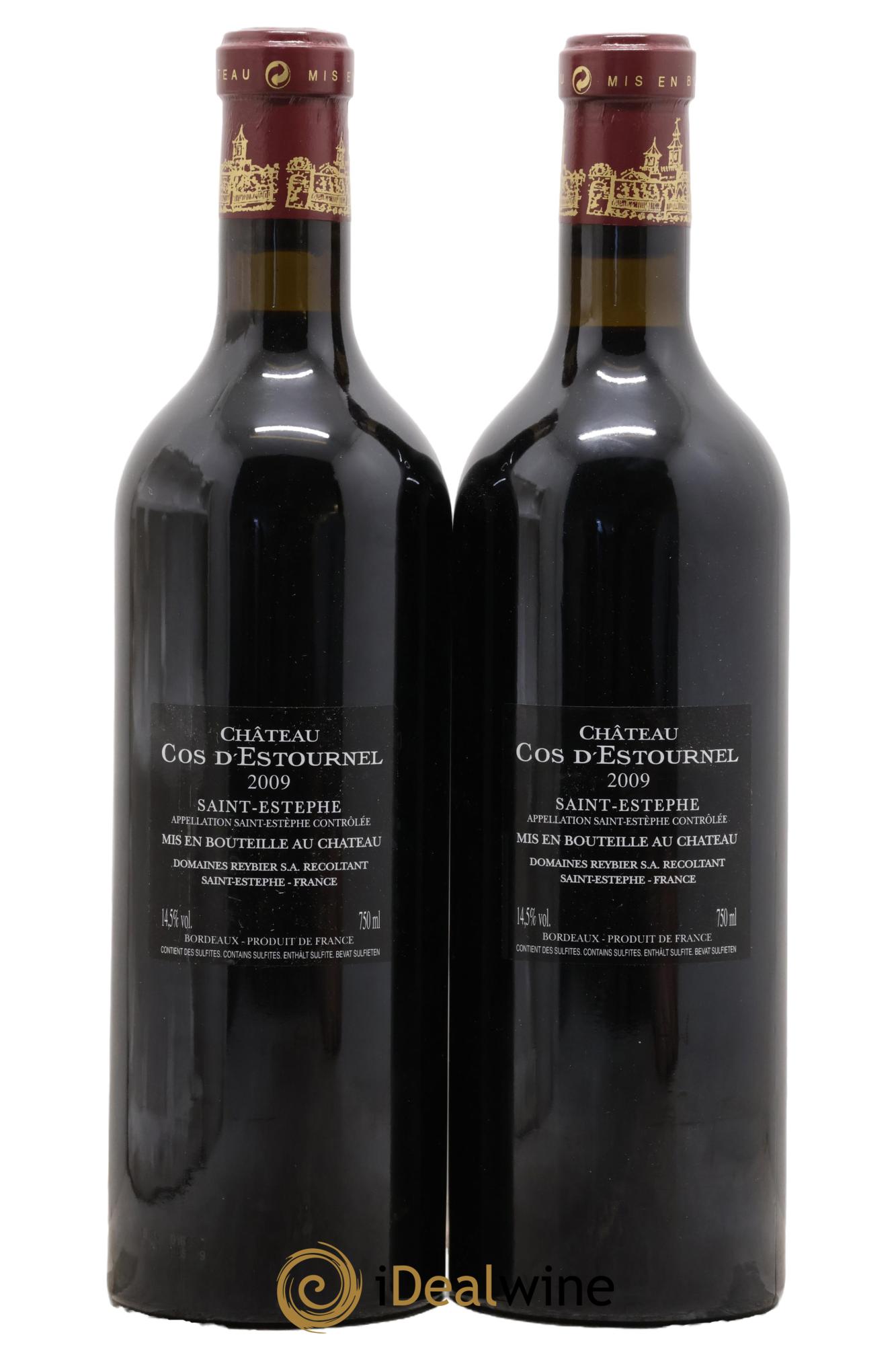 Cos d'Estournel 2ème Grand Cru Classé 2009 - Lot de 2 bouteilles - 1