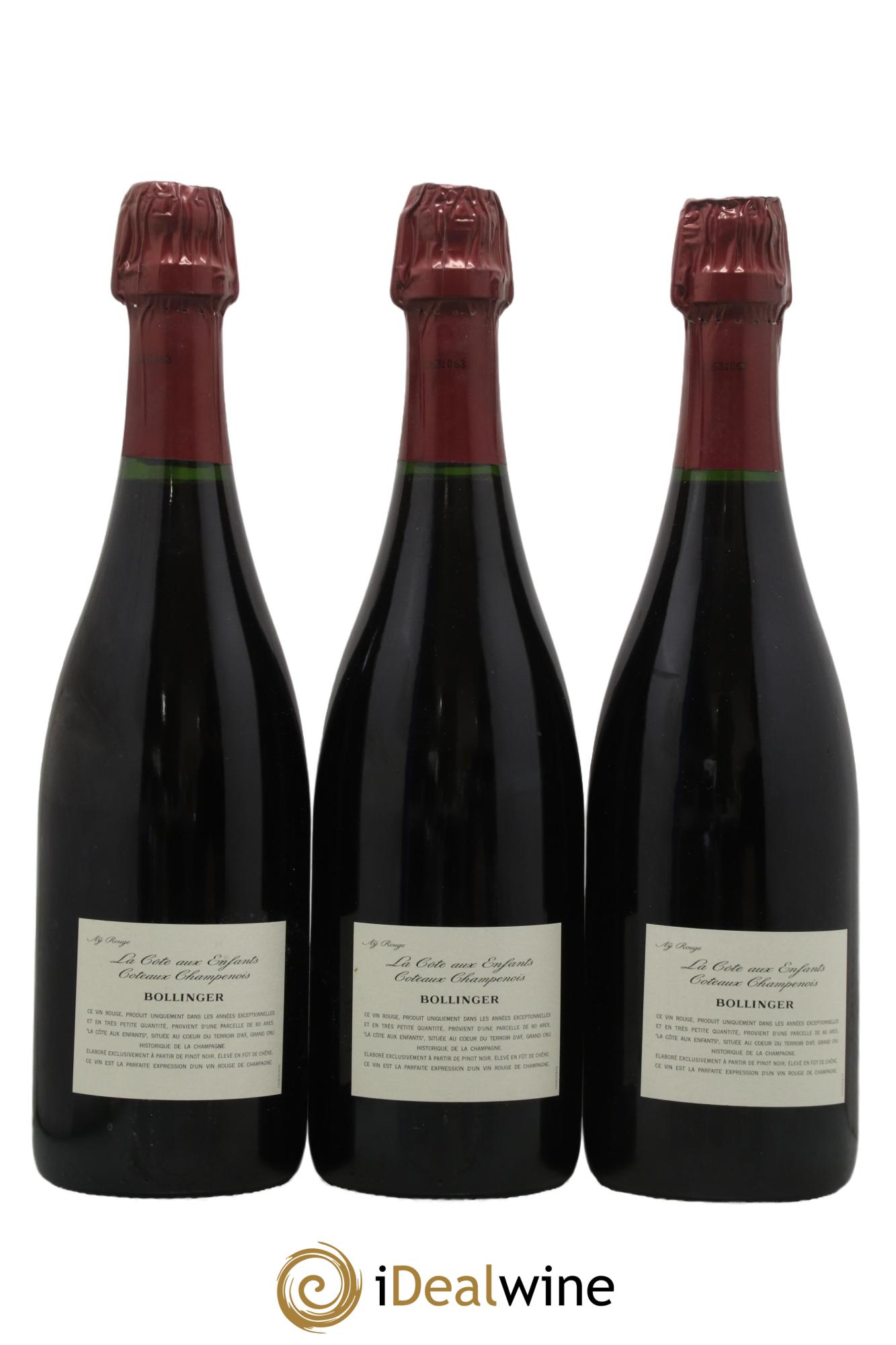 La Côte Aux Enfants Bollinger 1999 - Lot de 3 bouteilles - 1