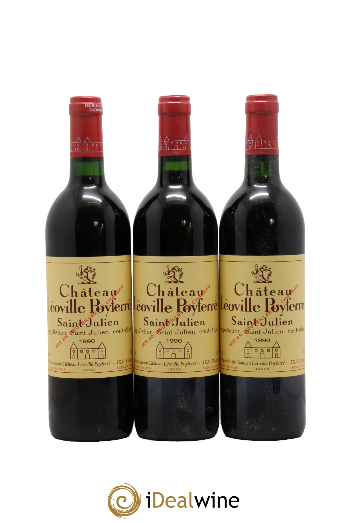 Château Léoville Poyferré 2ème Grand Cru Classé 1990 - Lotto di 12 bottiglie - 4