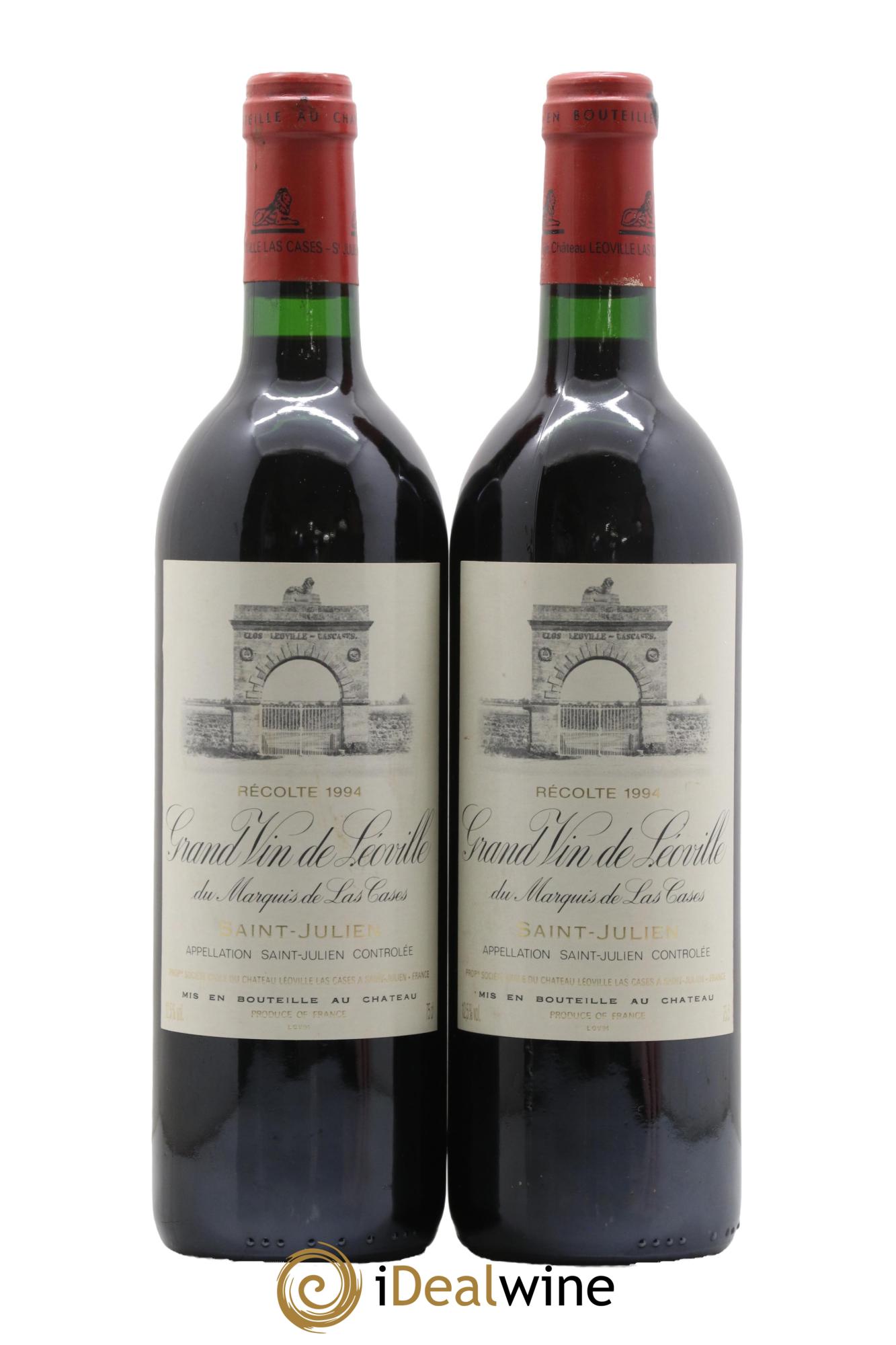 Château Léoville Las Cases 2ème Grand Cru Classé 1994 - Lot of 2 bottles - 0