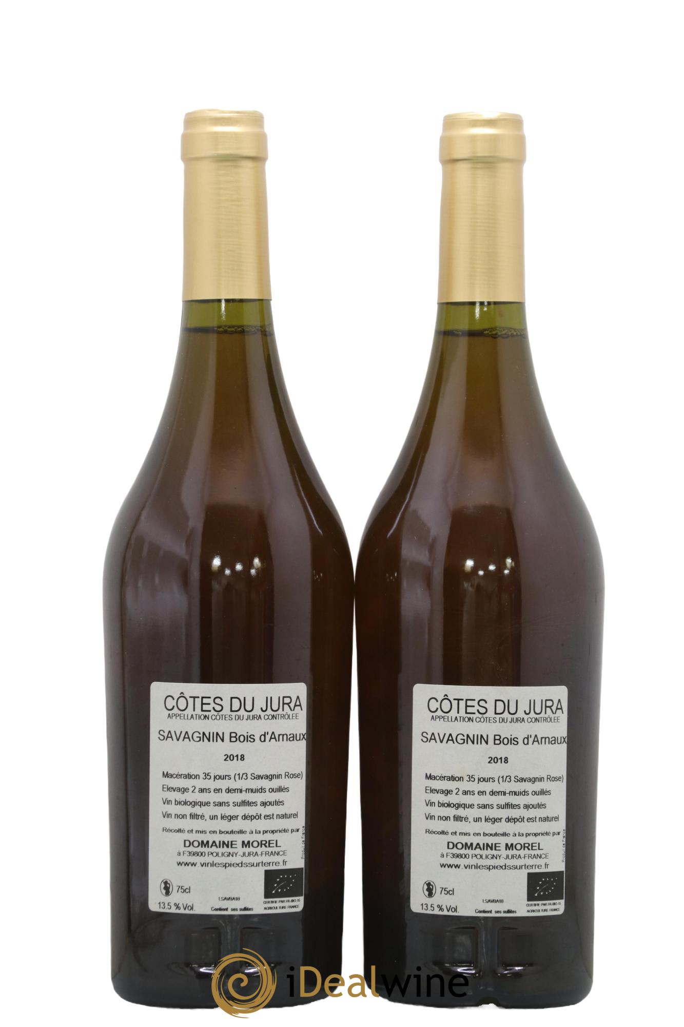 Côtes du Jura Savagnin En Bois D'Arnaux Les Pieds Sur Terre - Valentin Morel 2018 - Lot de 2 bouteilles - 1