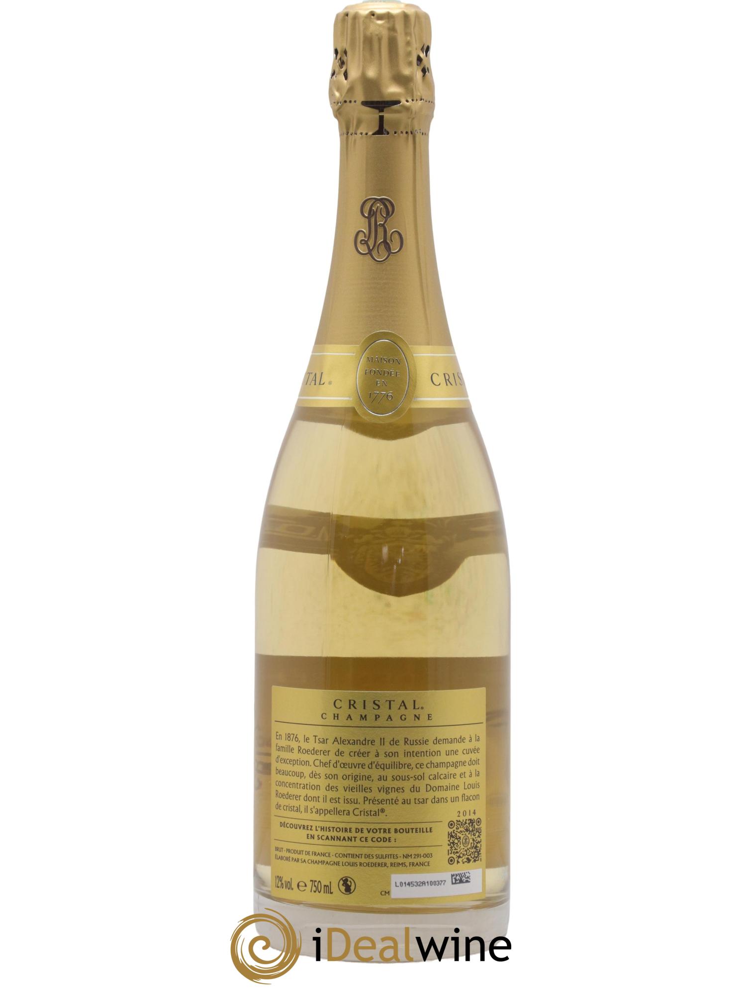 Cristal Louis Roederer 2014 - Lot de 1 bouteille - 1