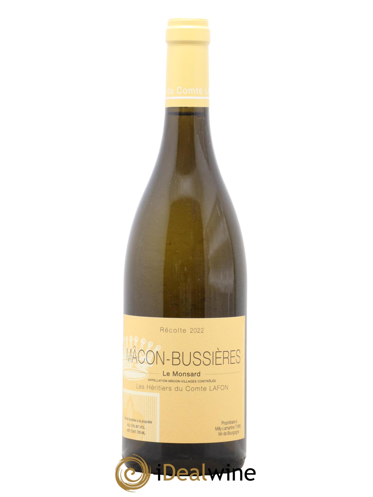 Mâcon Bussières - Le Monsard Héritiers du Comte Lafon (Domaine des) 2022 - Lot de 1 bouteille - 0
