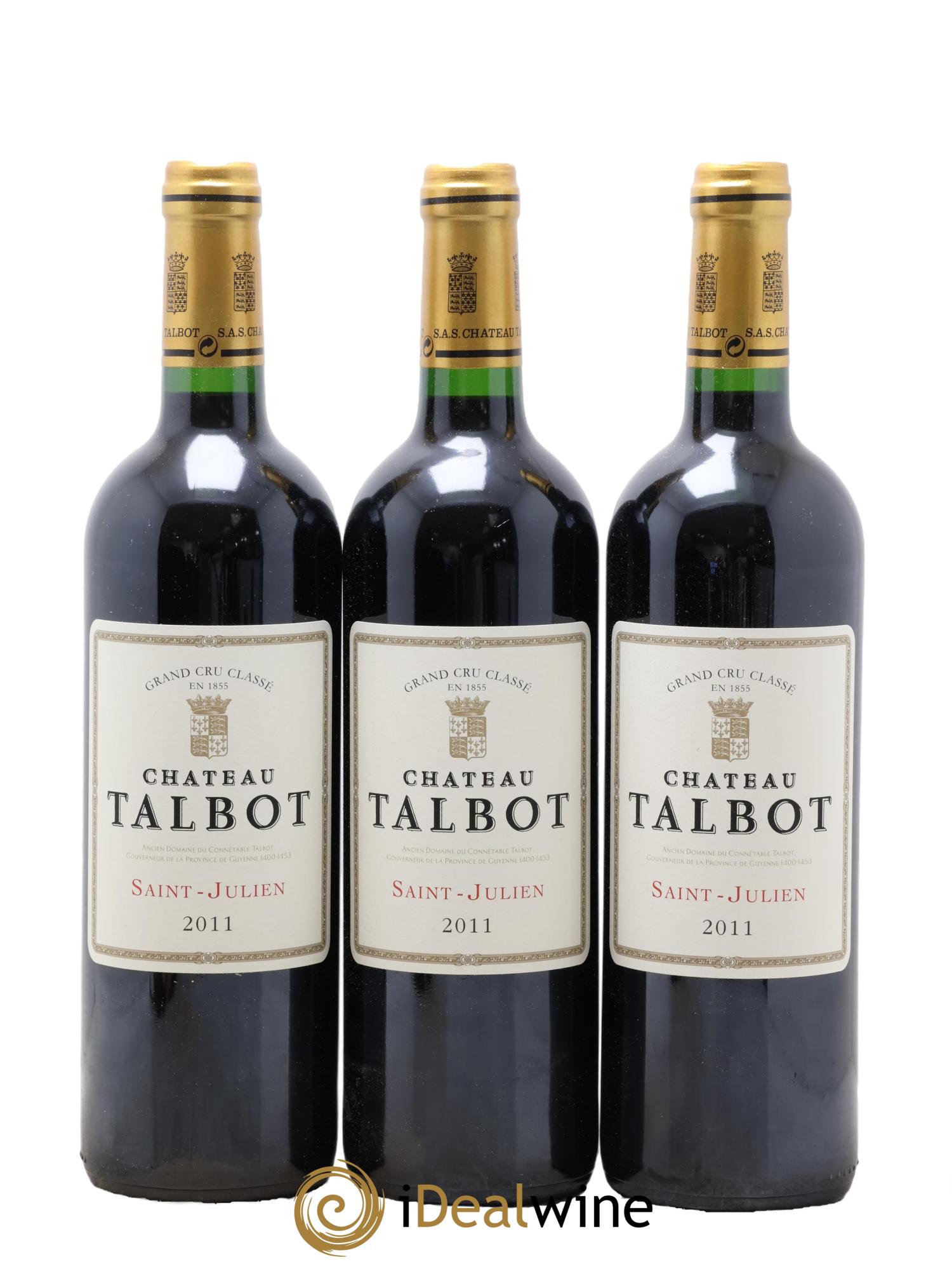 Château Talbot 4ème Grand Cru Classé  2011 - Lotto di 12 bottiglie - 4
