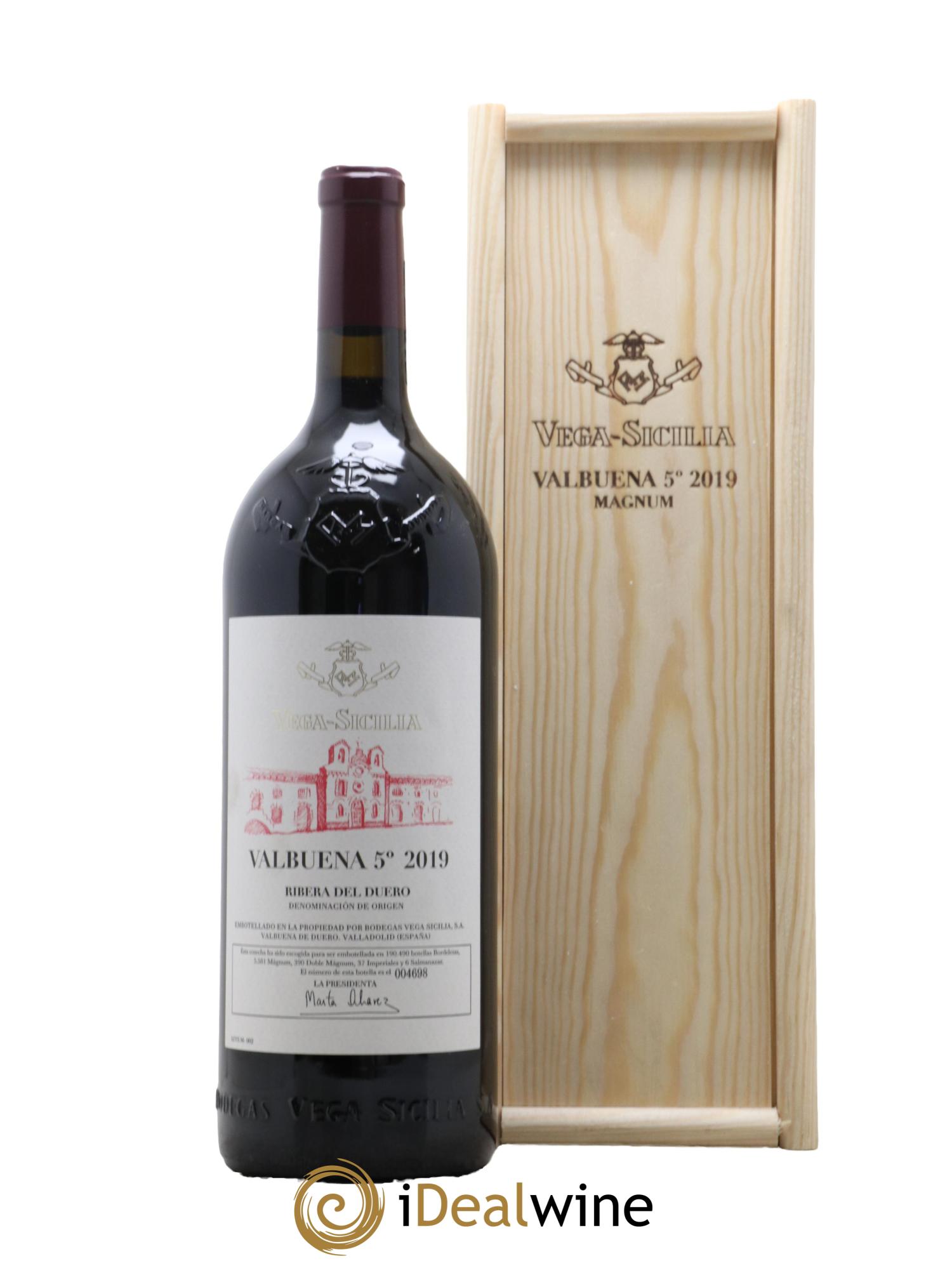Ribera Del Duero DO Vega Sicilia Valbuena 5 ano Famille Alvarez 2019 - Lotto di 1 magnum - 0