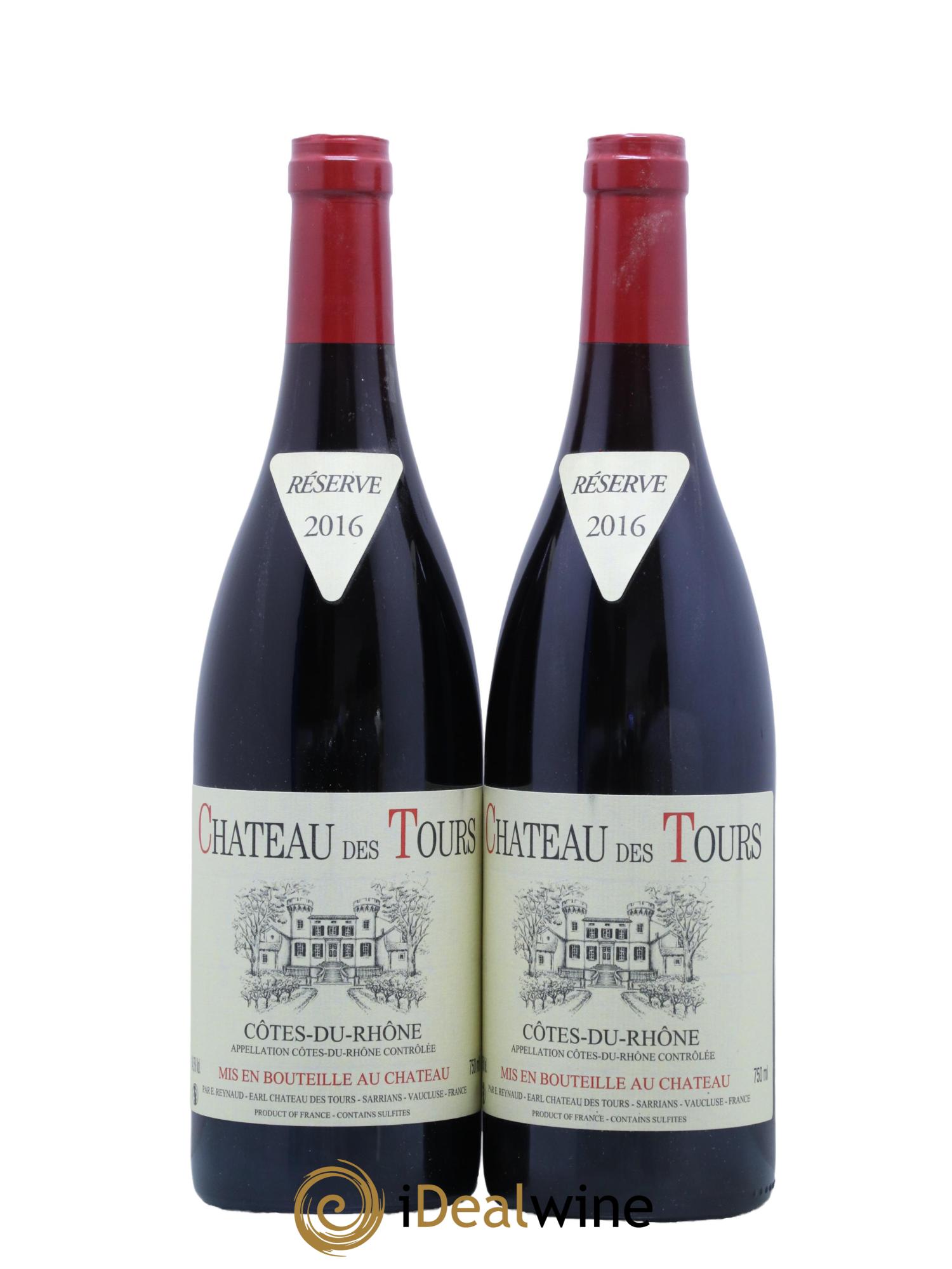Côtes-du-Rhône Château des Tours Emmanuel Reynaud 2016 - Lot de 2 bouteilles - 0