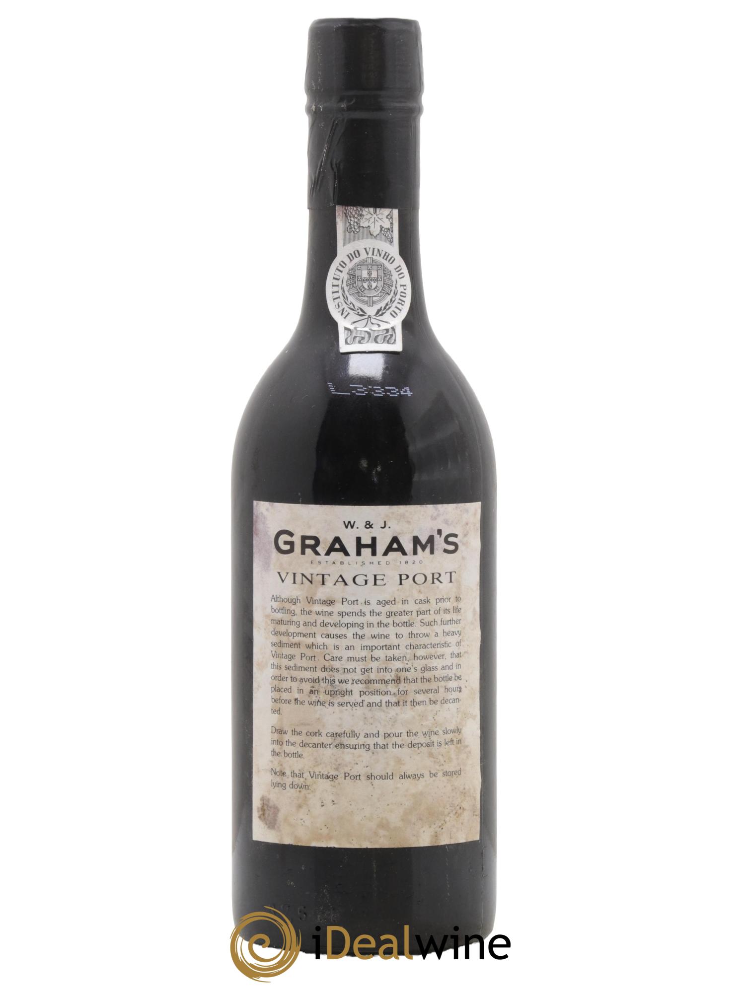 Porto W&J Graham' Vintage  1985 - Lotto di 1 mezza bottiglia - 1