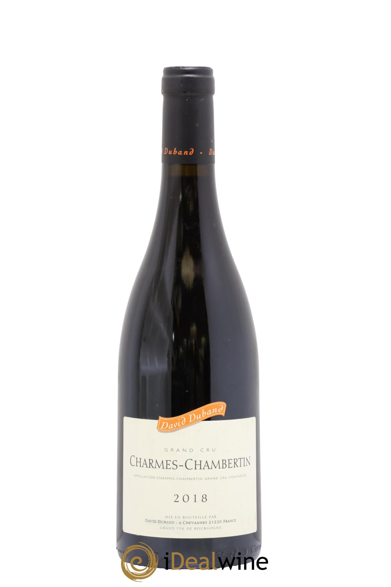 Charmes-Chambertin Grand Cru David Duband (Domaine) 2018 - Lot de 1 bouteille - 0