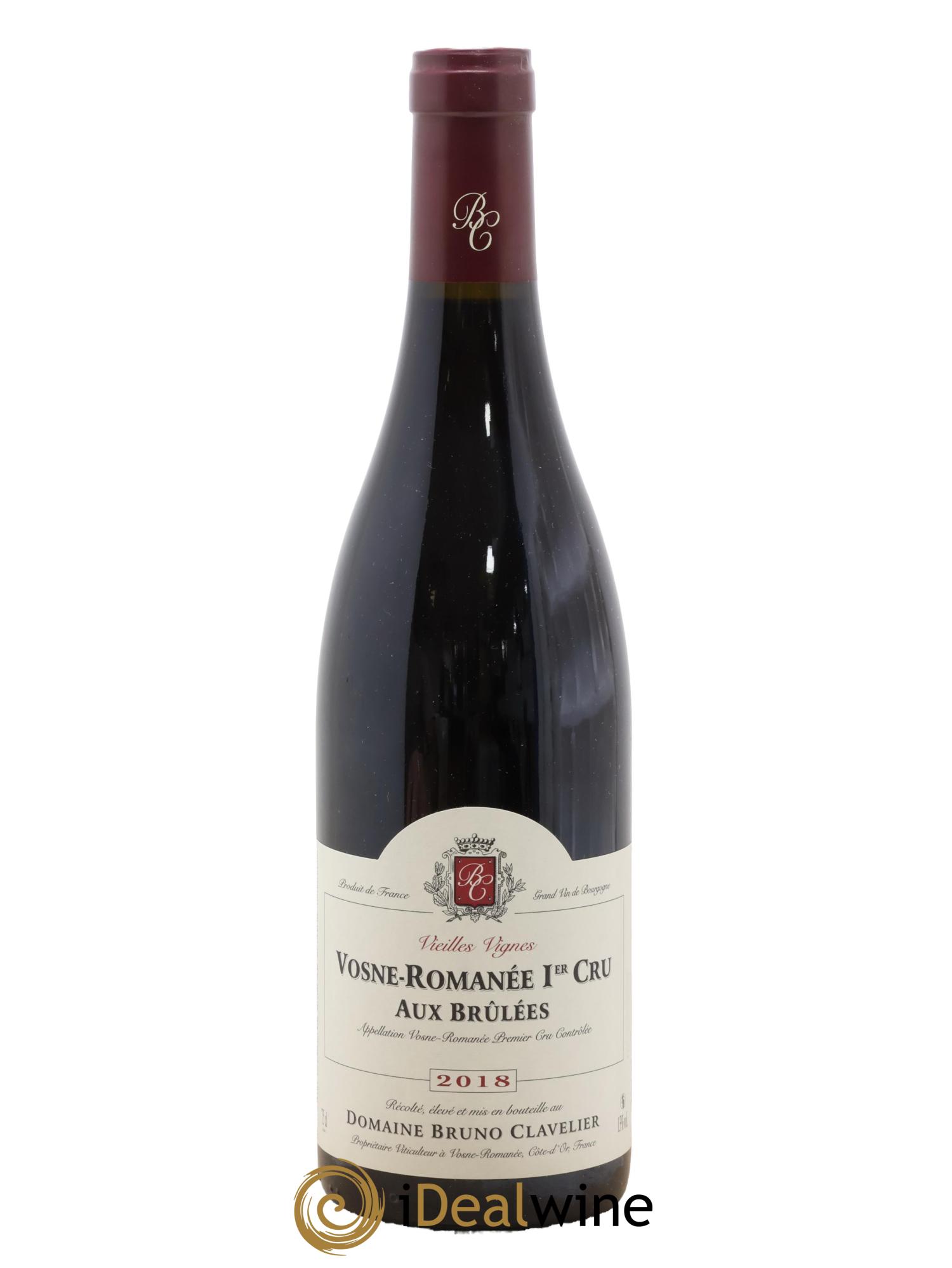 Vosne-Romanée 1er Cru Aux Brulées Vieilles Vignes Bruno Clavelier 2018 - Lot de 1 bouteille - 0