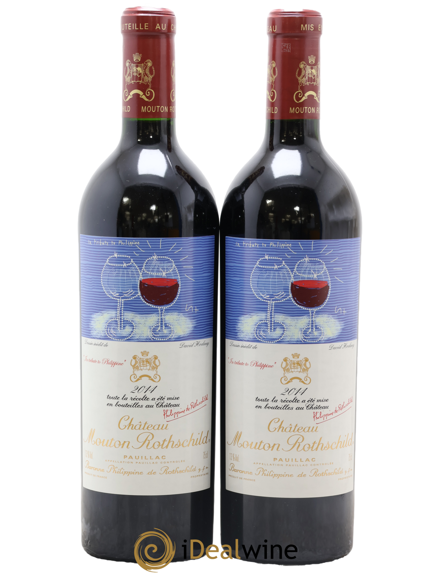 Château Mouton Rothschild 1er Grand Cru Classé 2014 - Lot of 2 bottles - 0