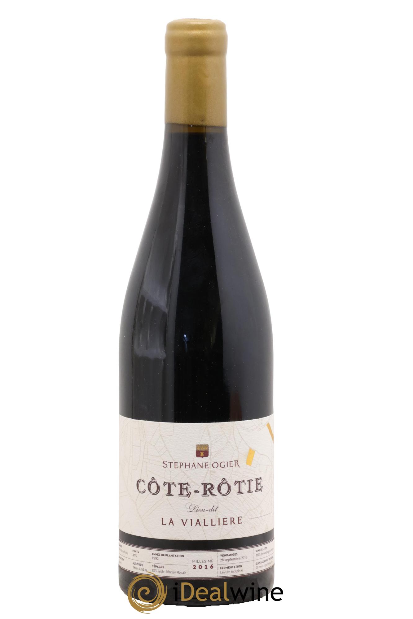 Côte-Rôtie Viallière Stéphane Ogier 2016 - Lot of 1 bottle - 0
