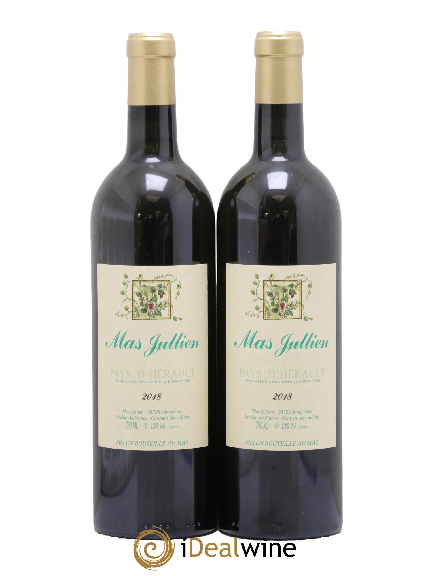 Pays d'Hérault Mas Jullien Olivier Jullien 2018 - Lot de 2 bouteilles - 0