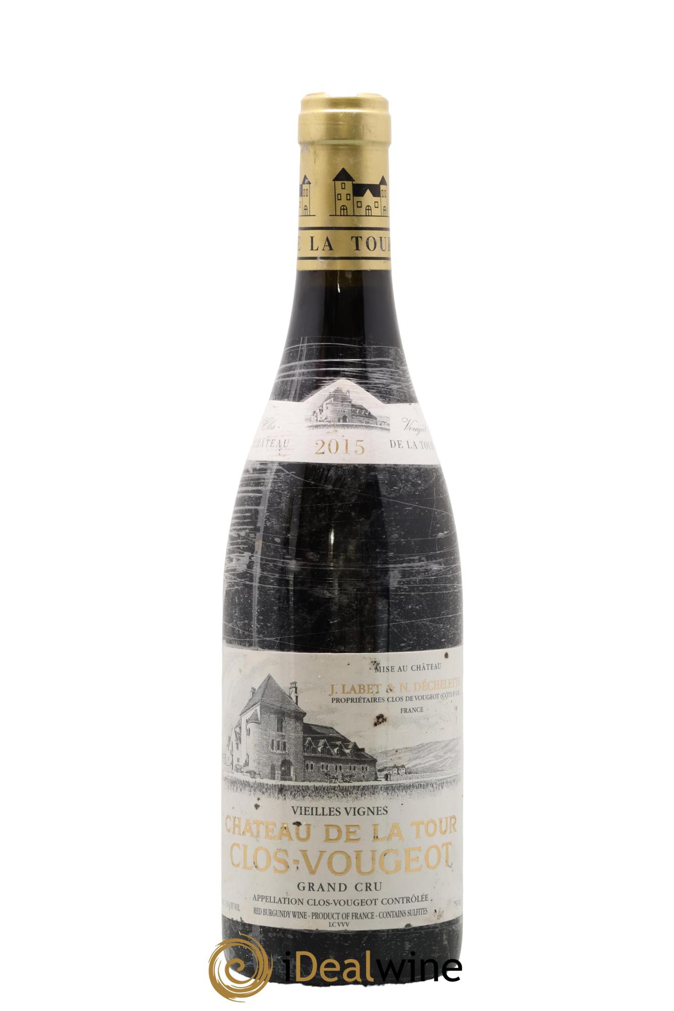 Clos de Vougeot Grand Cru Vieilles Vignes Château de La Tour 2015 - Lot de 1 bouteille - 0