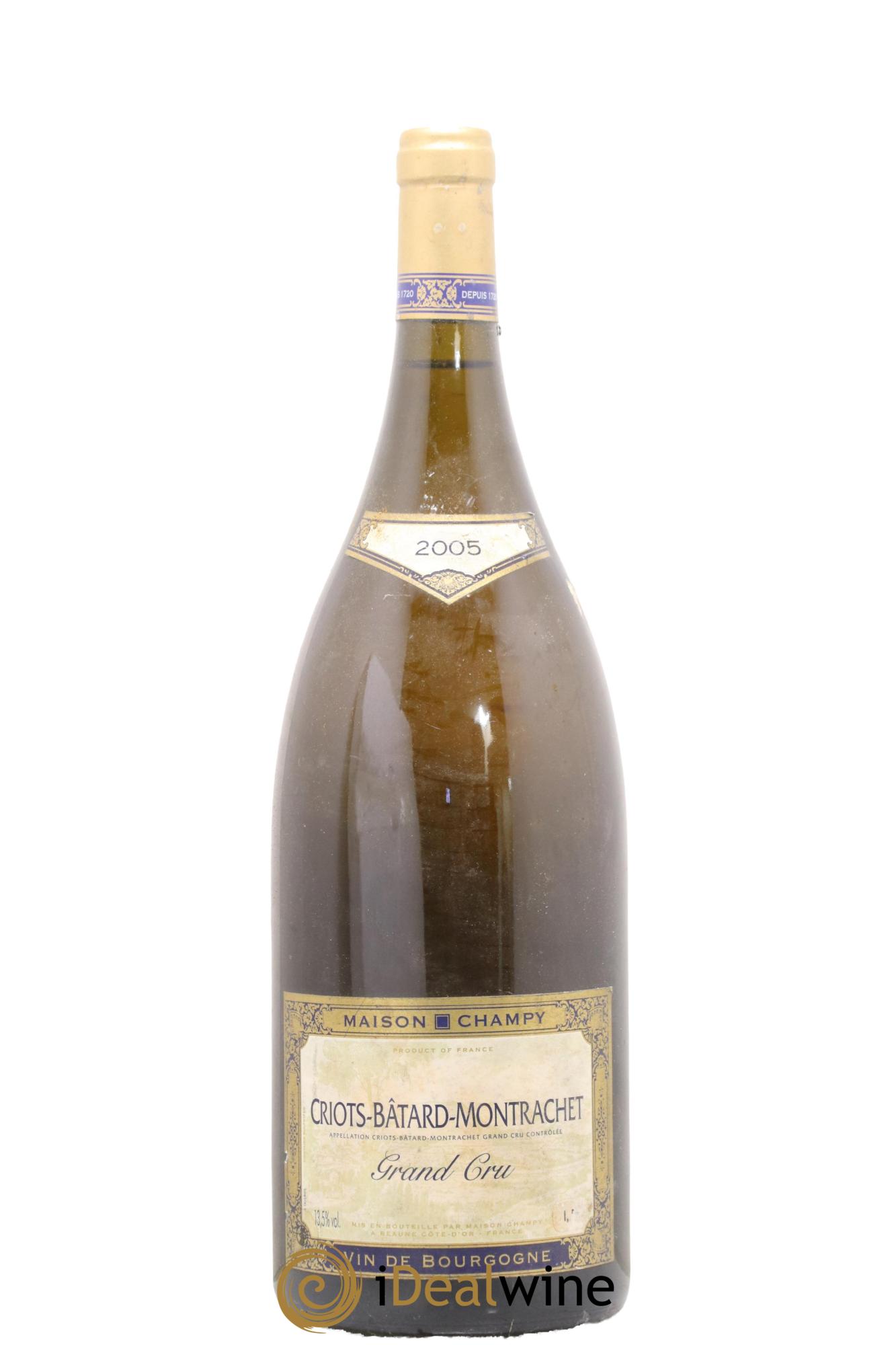 Criots-Bâtard-Montrachet Grand Cru Maison Champy 2005 - Lot de 1 magnum - 0