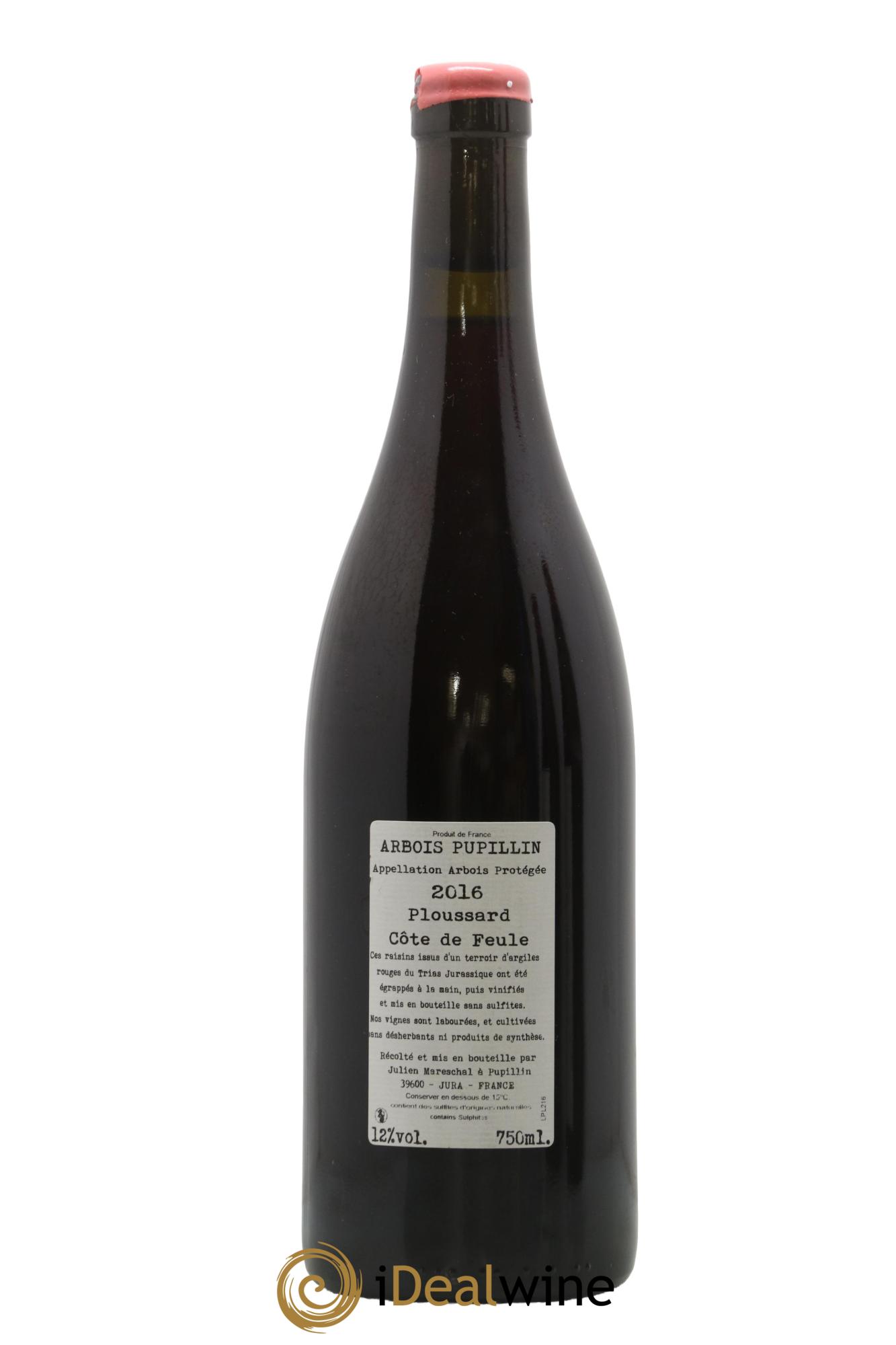 Arbois Pupillin Ploussard Côte de Feule Domaine de la Borde 2016 - Posten von 1 Flasche - 1