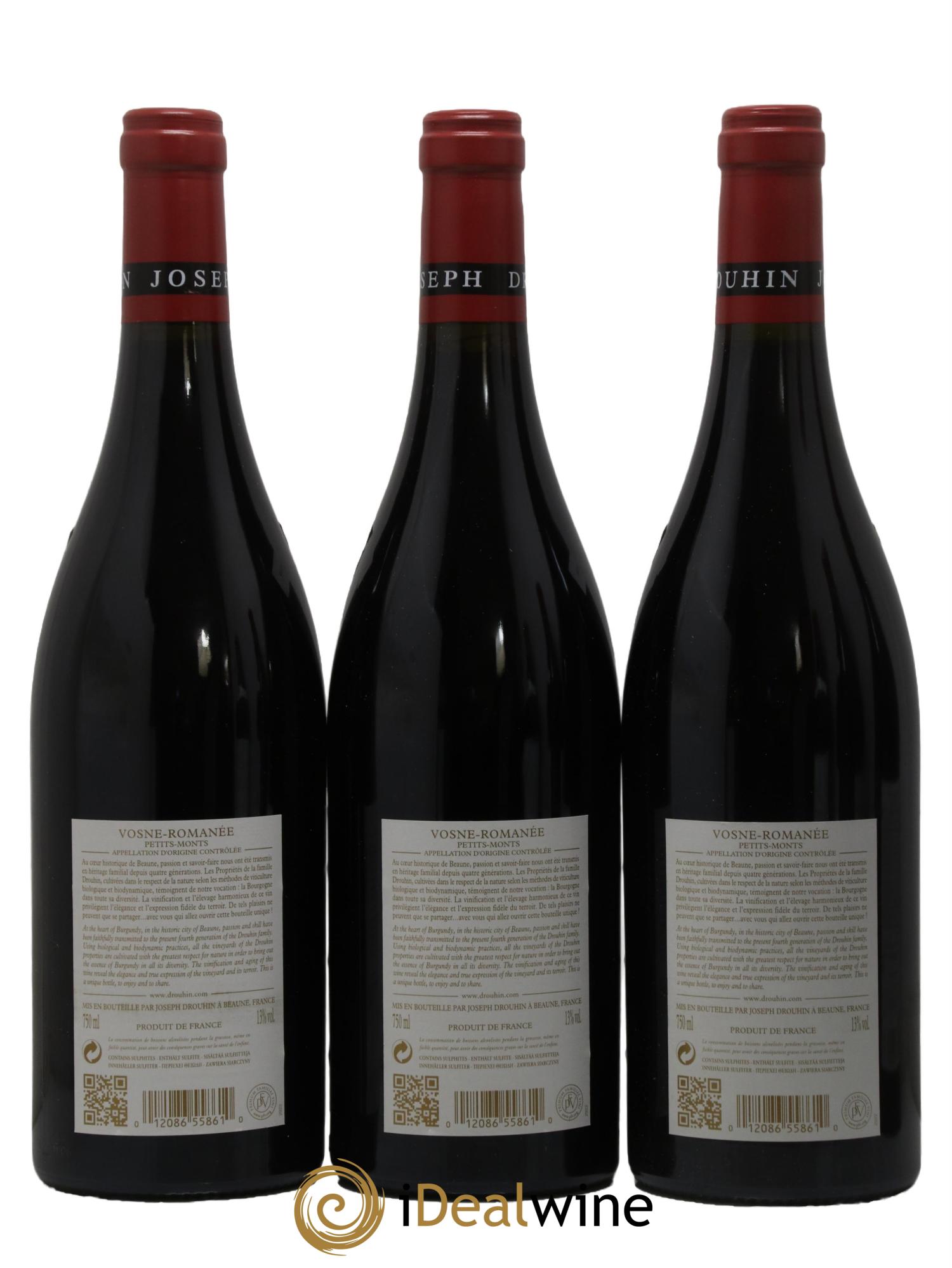 Vosne-Romanée 1er Cru Les Petits Monts Joseph Drouhin 2016 - Lot of 6 bottles - 4