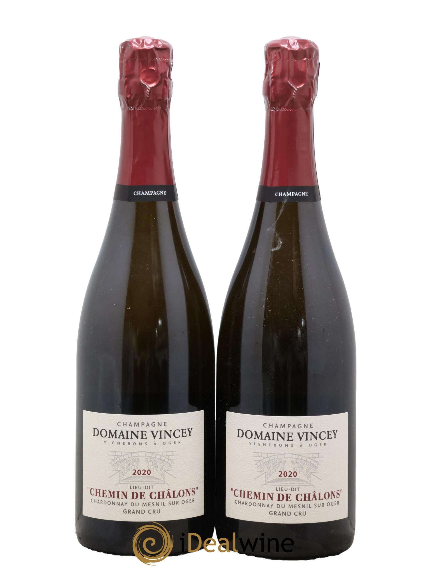 Champagne Grand Cru Chemin De Chalons Domaine Vincey 2020 - Posten von 2 Flaschen - 0