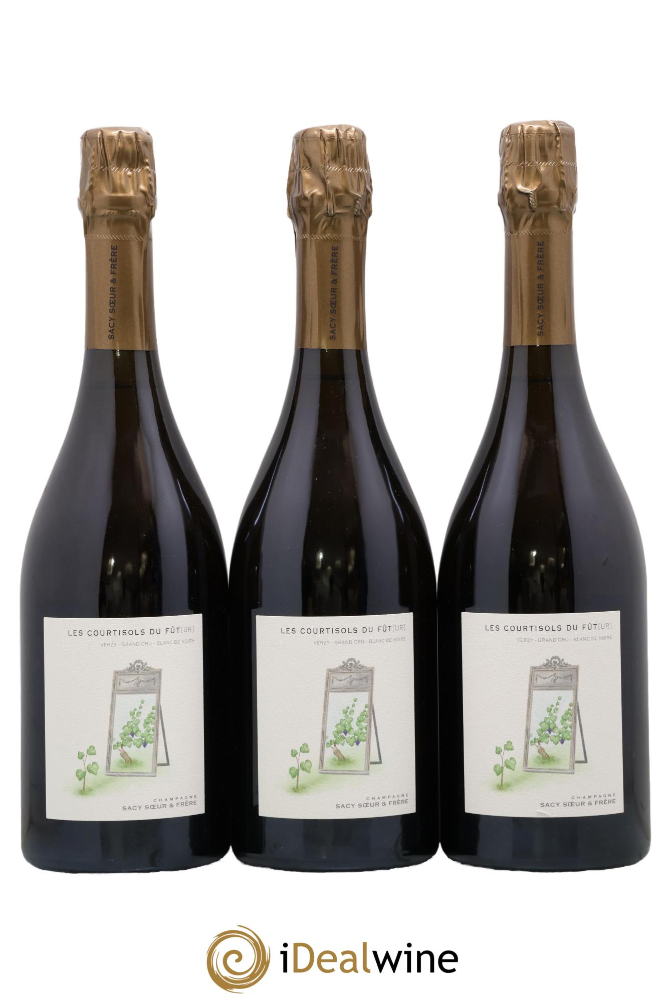 Champagne Blanc de Noirs Les Courtisols du Fut(ur) Domaine Sacy Sœur et Frere 2020 - Posten von 3 Flaschen - 0