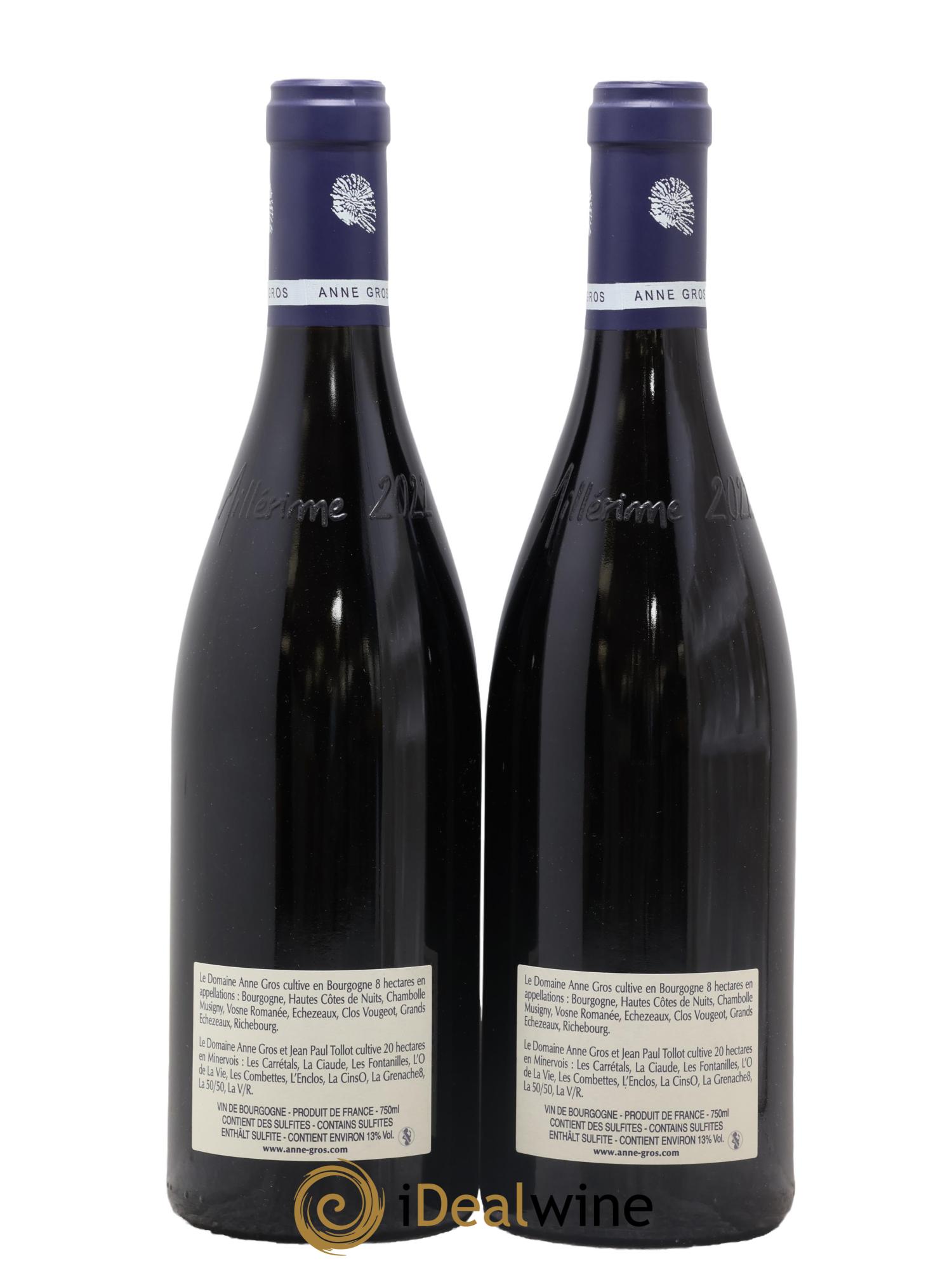 Echezeaux Grand Cru Les Loachausses Anne Gros 2022 - Lot de 2 bouteilles - 1