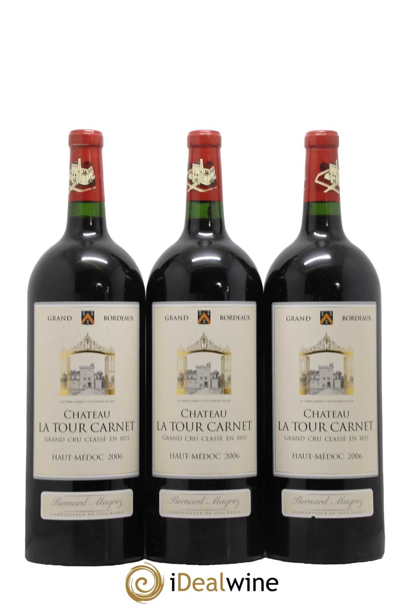Château la Tour Carnet 4ème Grand Cru Classé 2006 - Lot de 6 magnums - 1