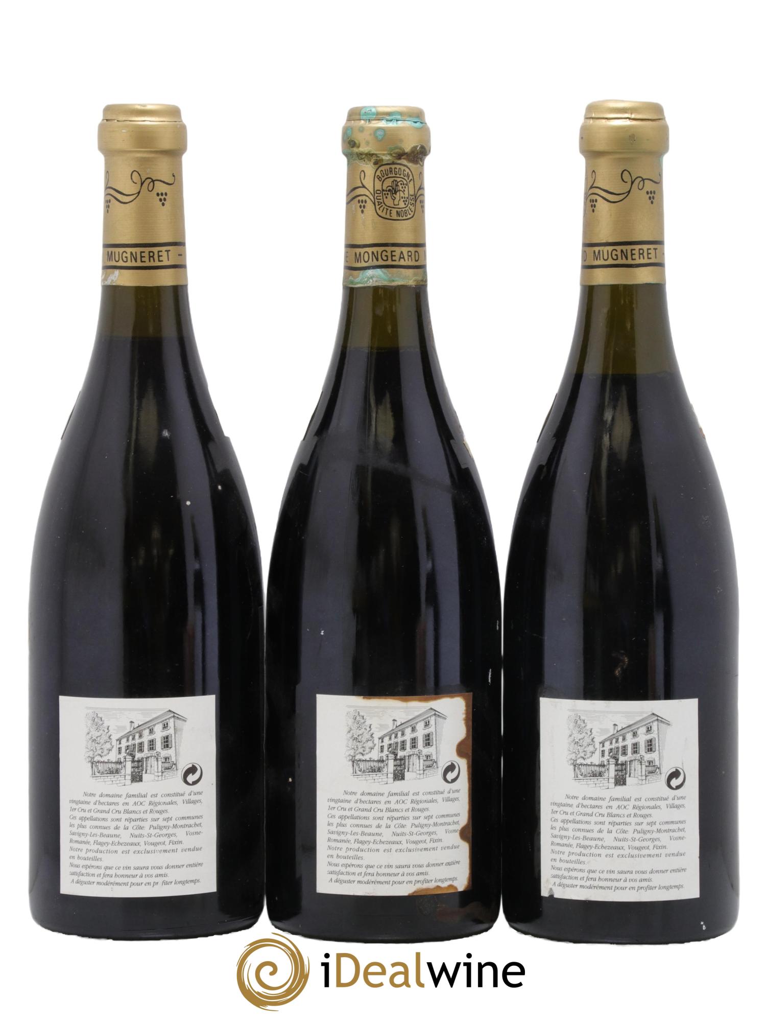 Clos de Vougeot Grand Cru Mongeard-Mugneret (Domaine) 1986 - Lotto di 3 bottiglie - 1