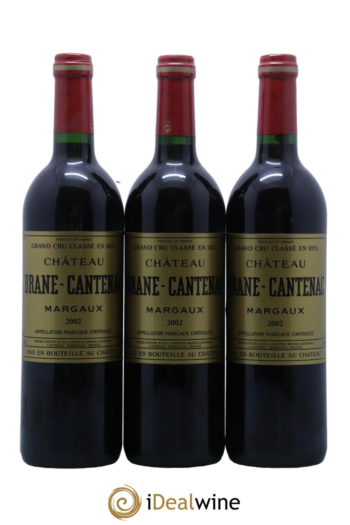 Château Brane Cantenac 2ème Grand Cru Classé 2002 - Lot de 6 bouteilles - 1