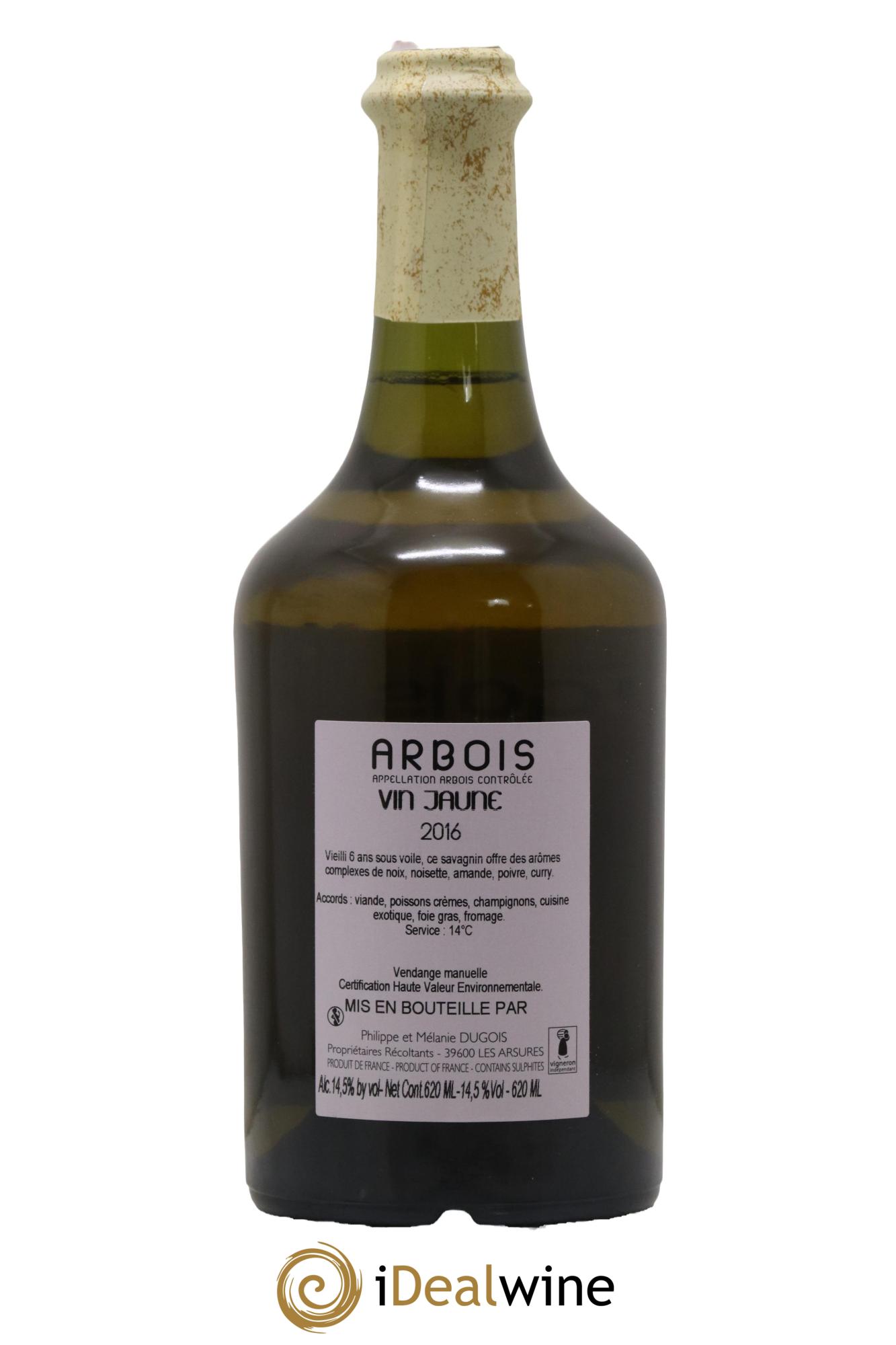Arbois Vin Jaune Domaine Dugois 2016 - Lot de 1 clavelin - 1